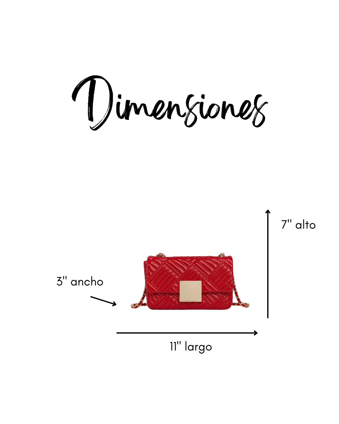 Quilted Patent Small Shoulder Bag
