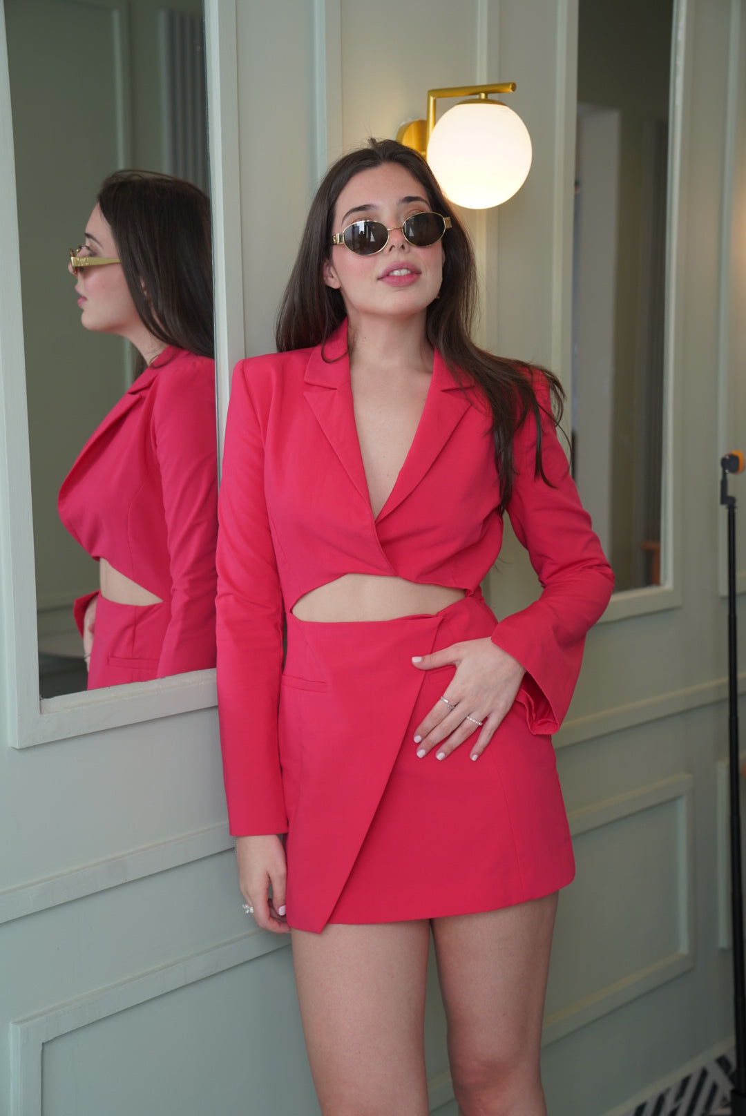 Cut Out Blazer Dress
