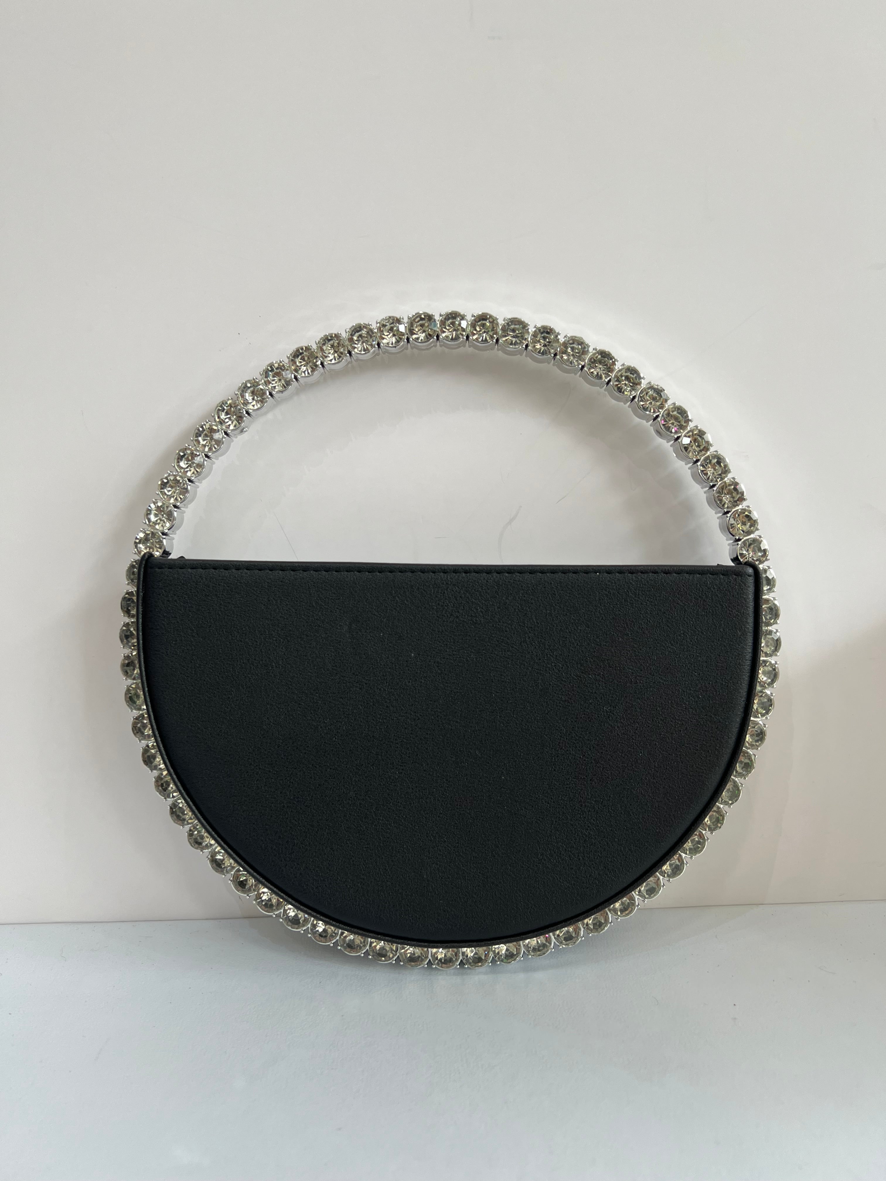 Rhinestone Round Ring Bag