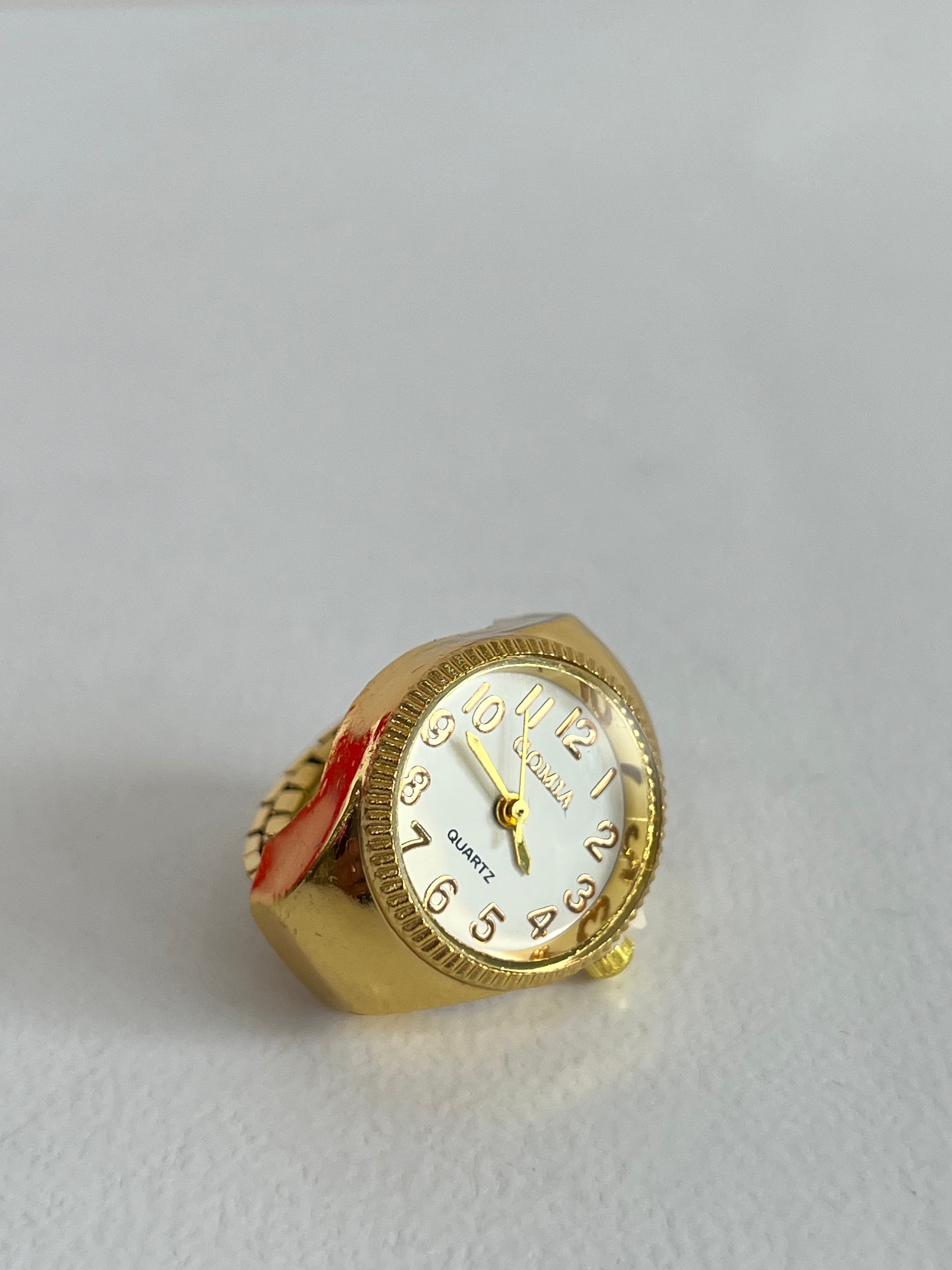 Gold Finger Watch Ring