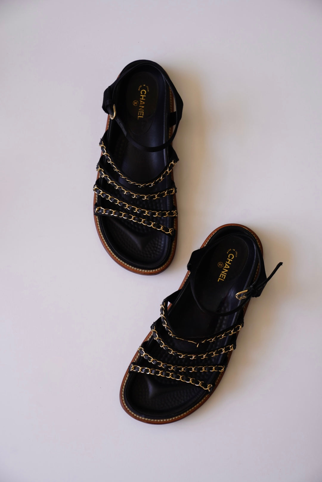 Gold Chain Sandals