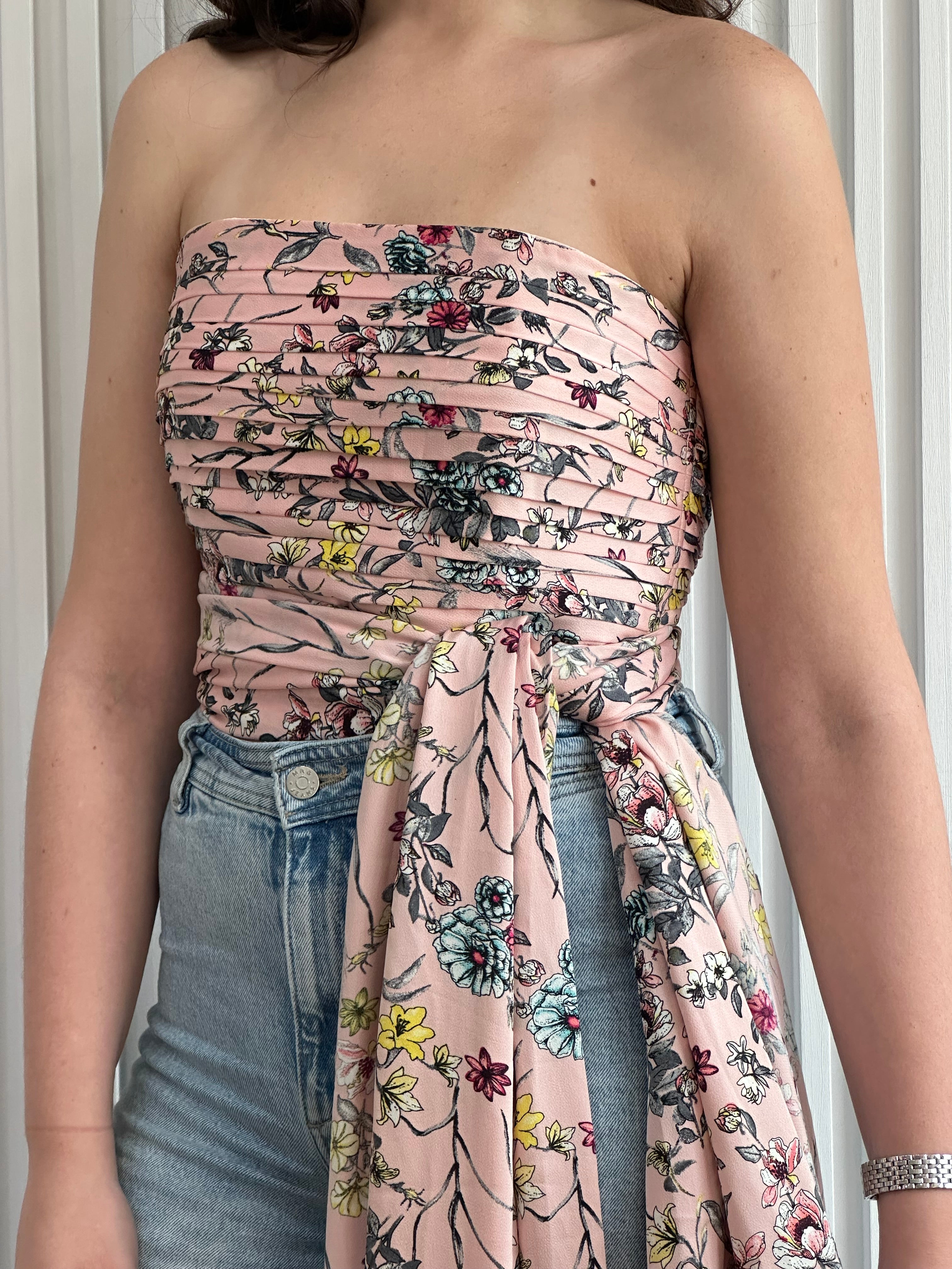 Floral Multi-Wrap Top