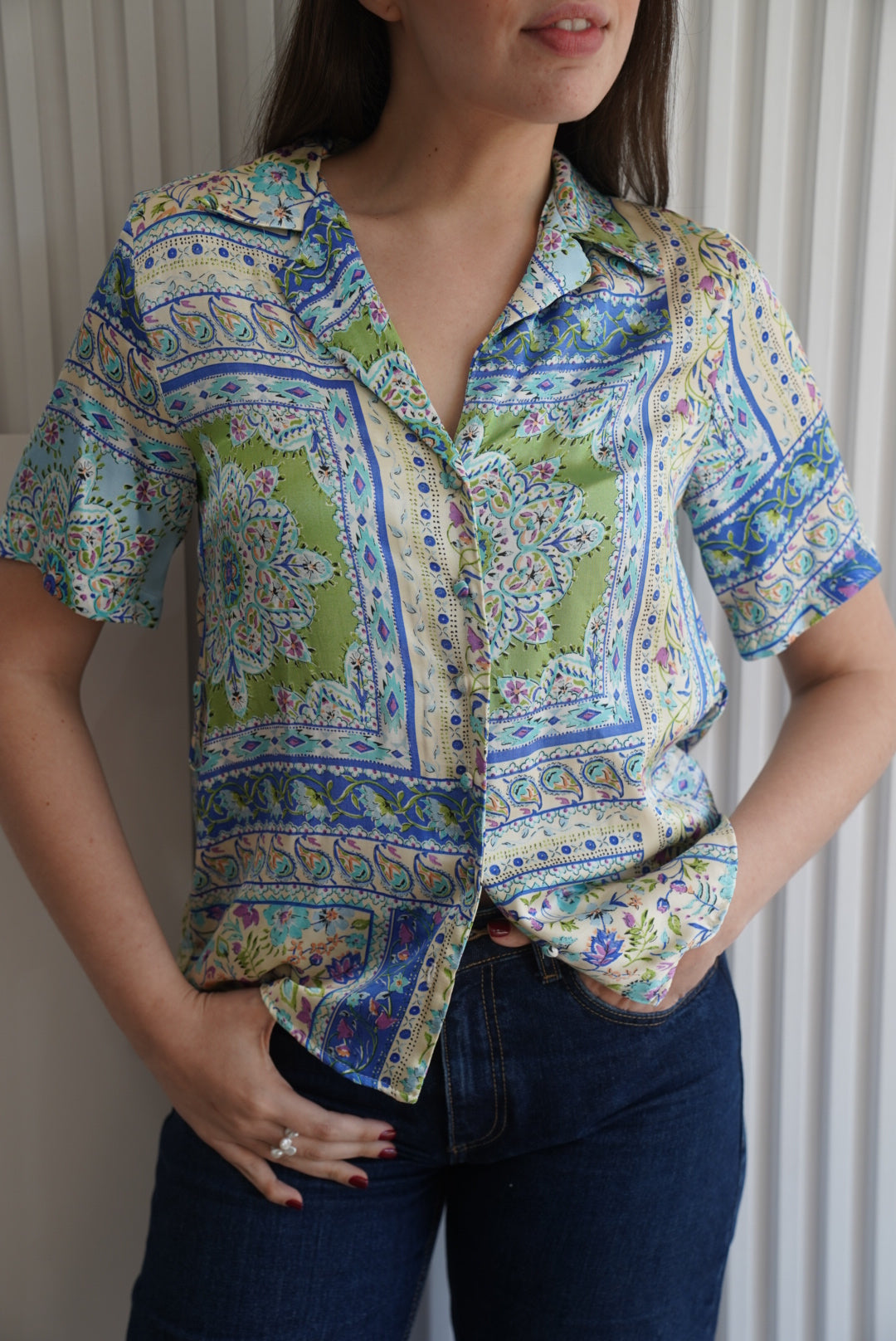 Bohemian Print Blouse