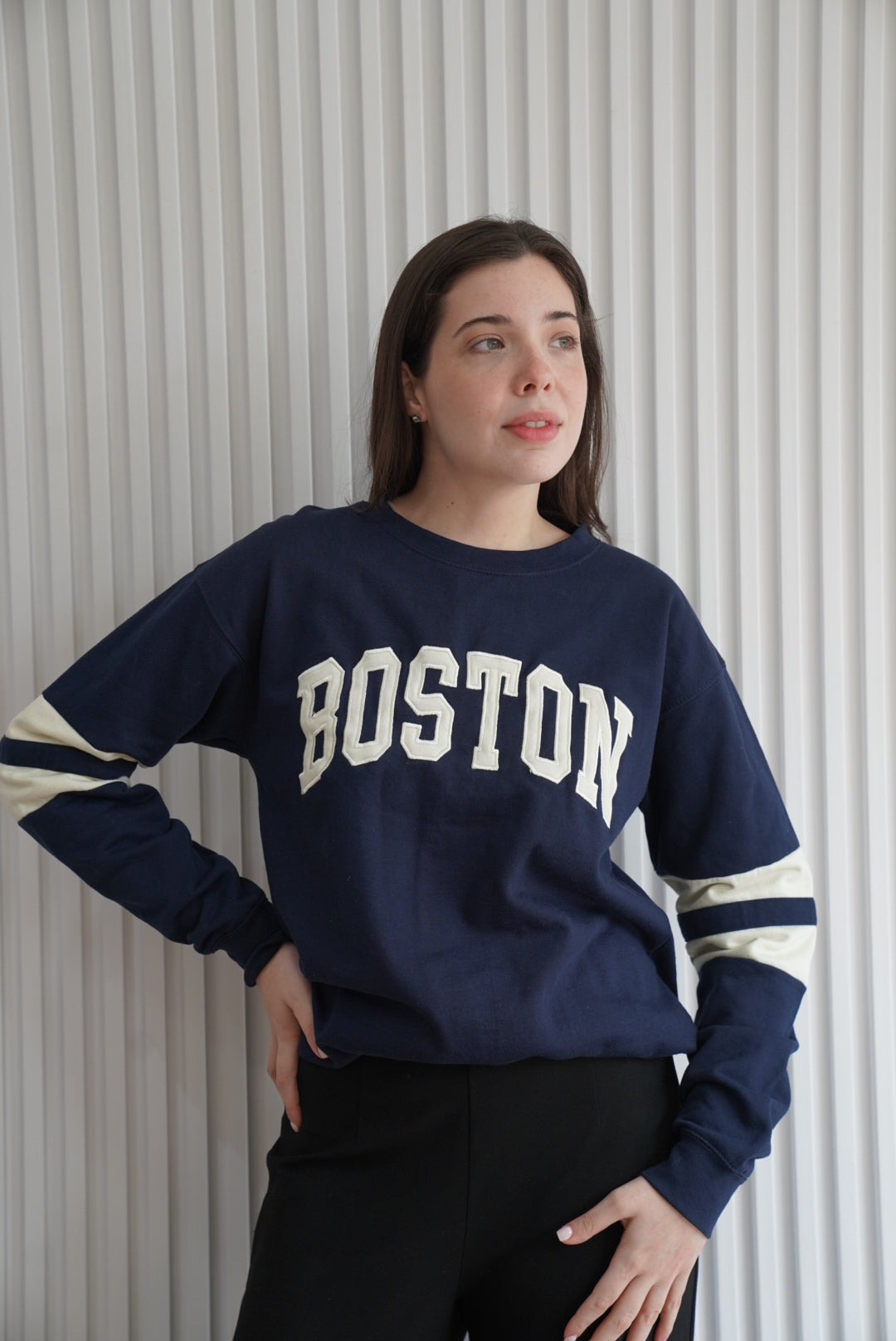 Boston Embroidered Sweatshirt