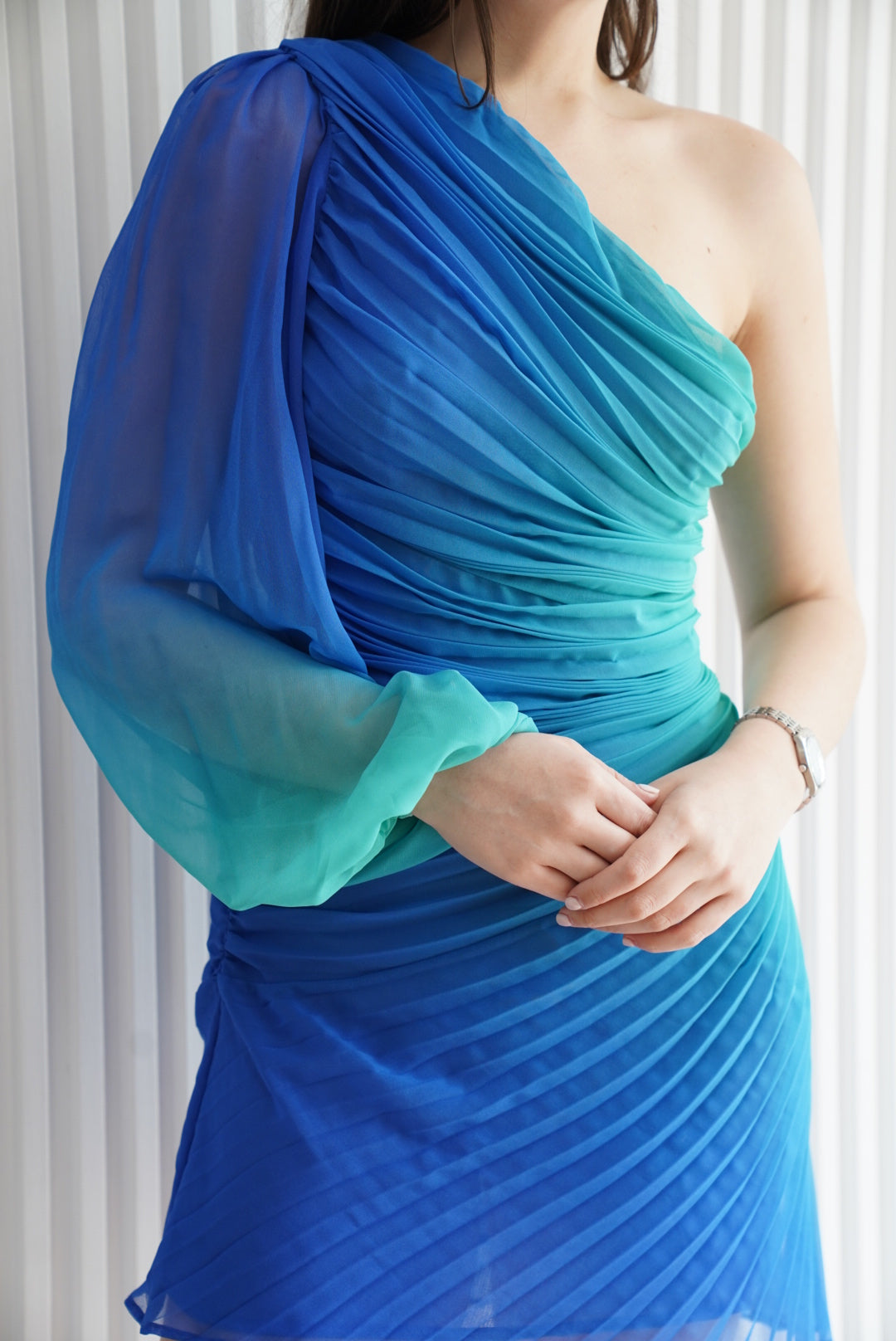 Ombré Pleated Dress