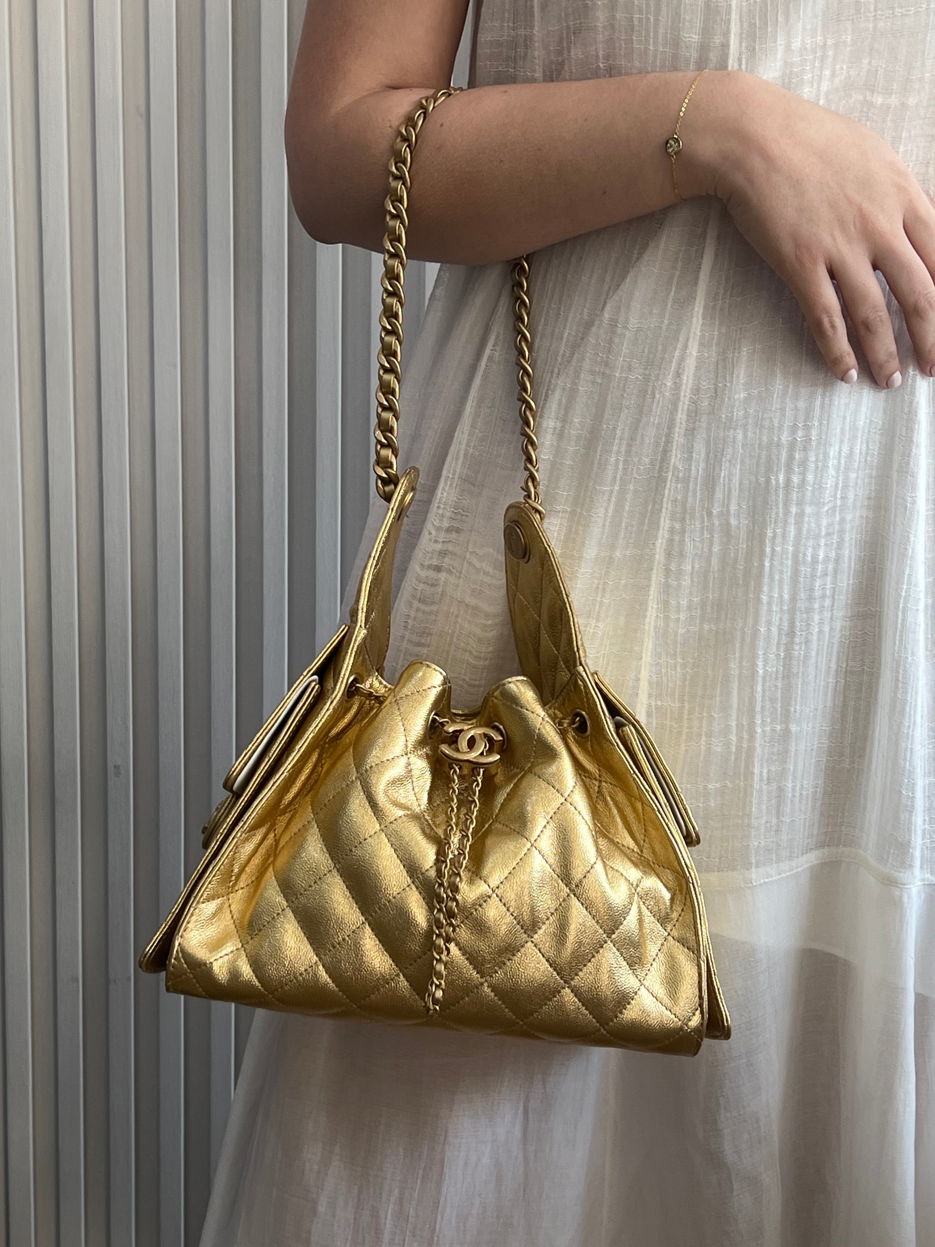 25C Small Hobo Gold Bag