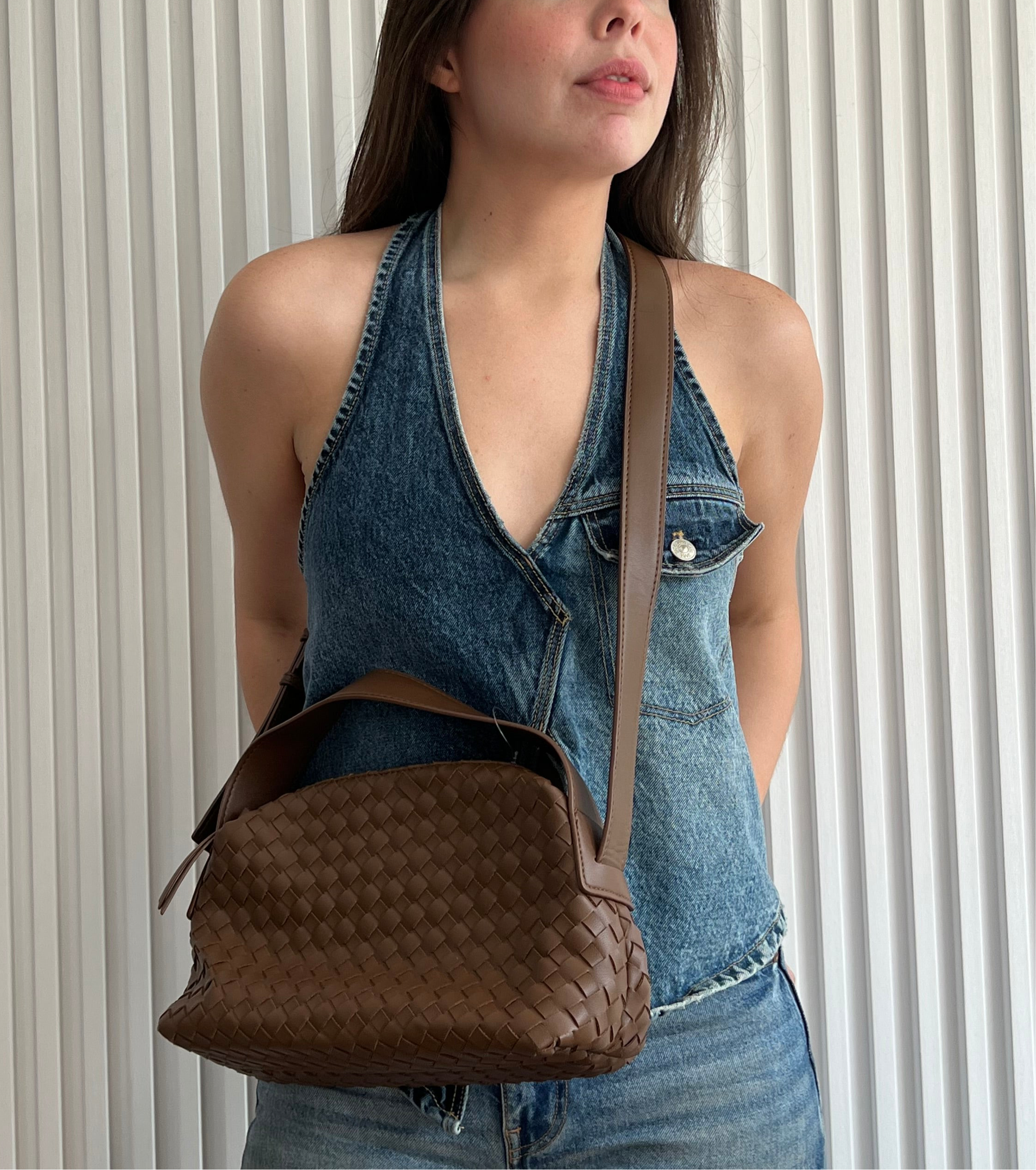 Woven Crossbody Bag