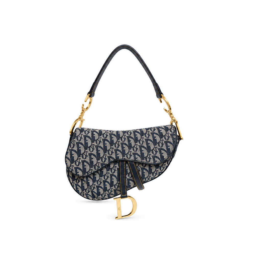 Vintage Oblique Jacquard Saddle Bag