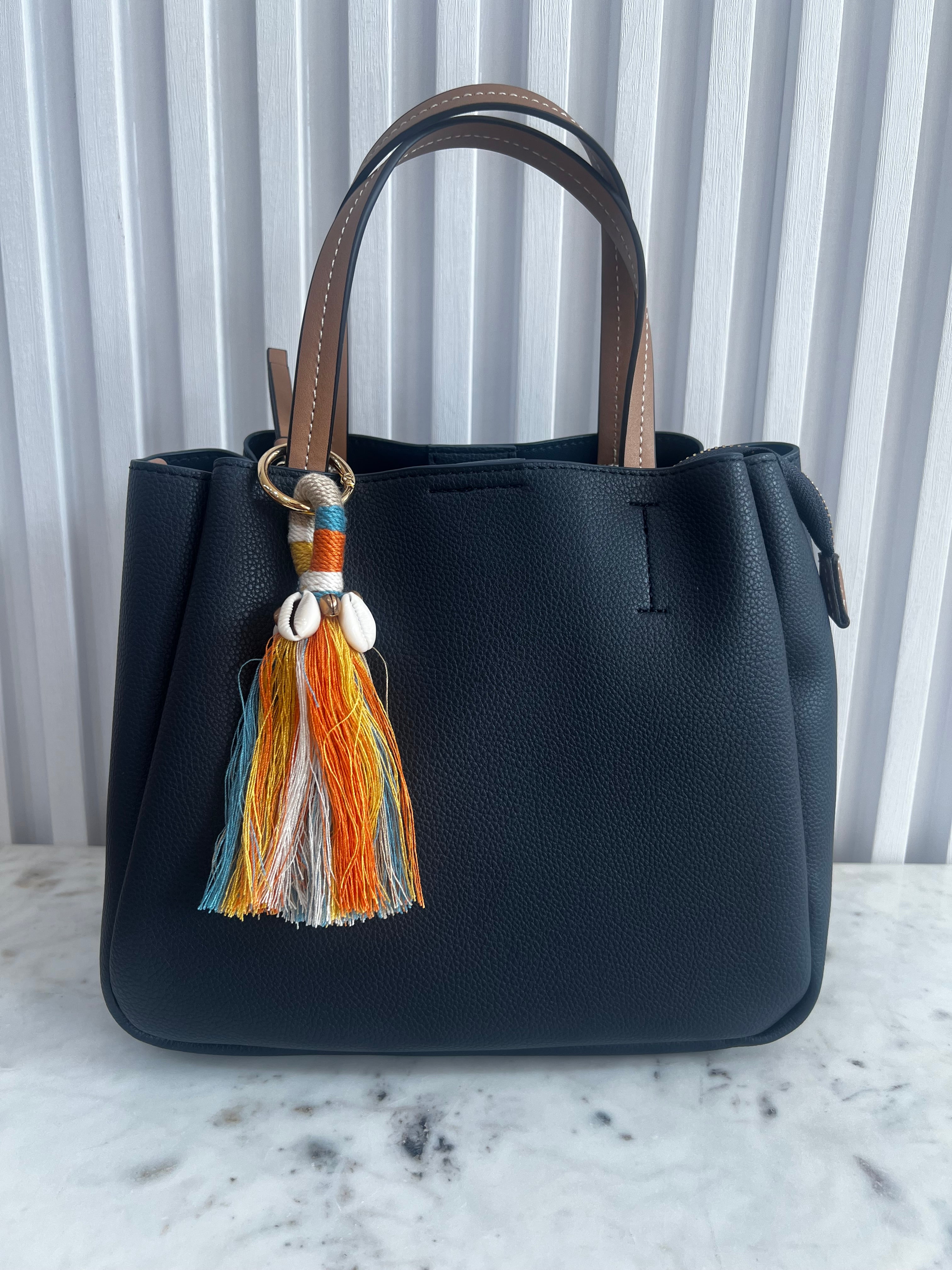 Small Tote Bag with Pendant