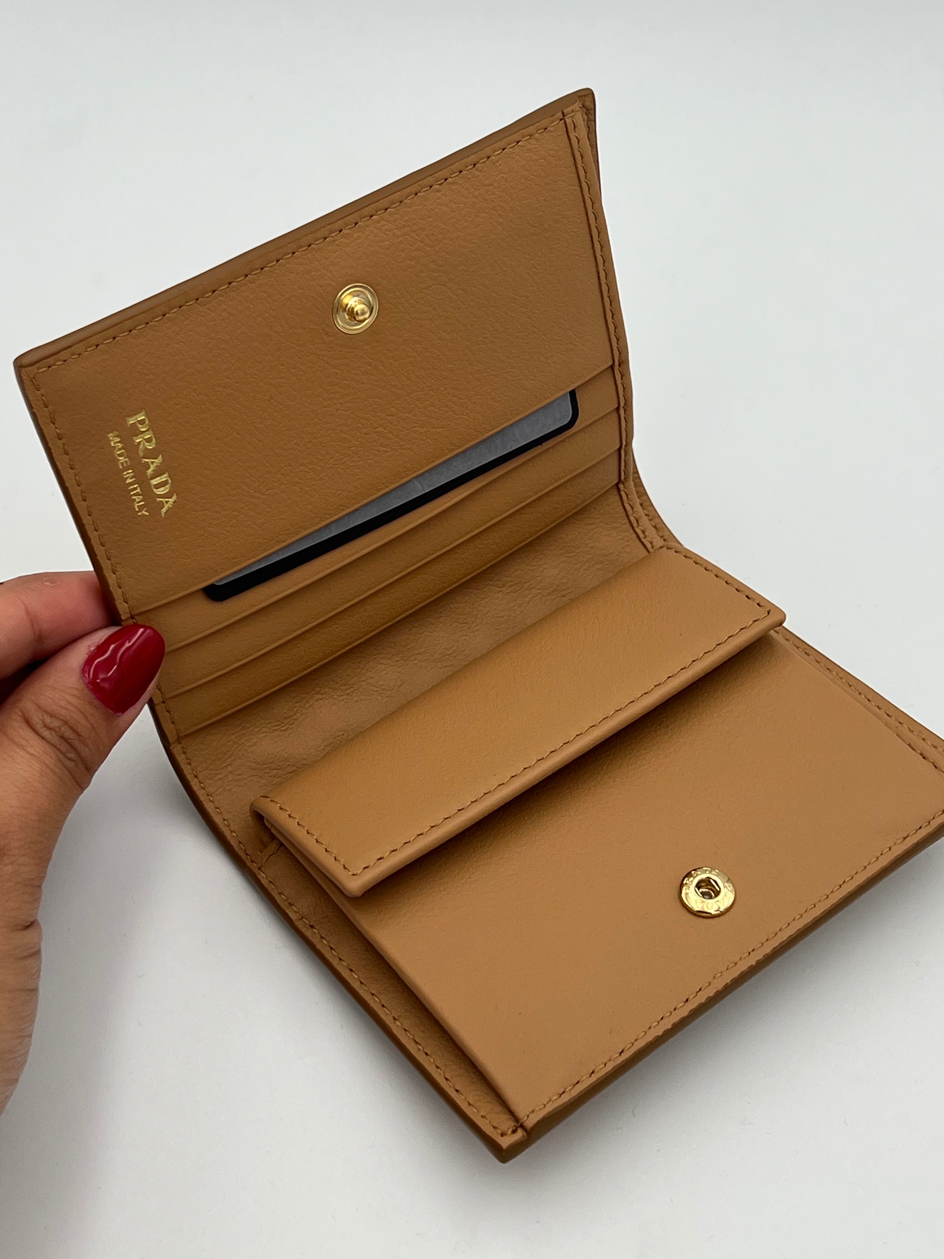 Studded Saffiano Bifold Wallet