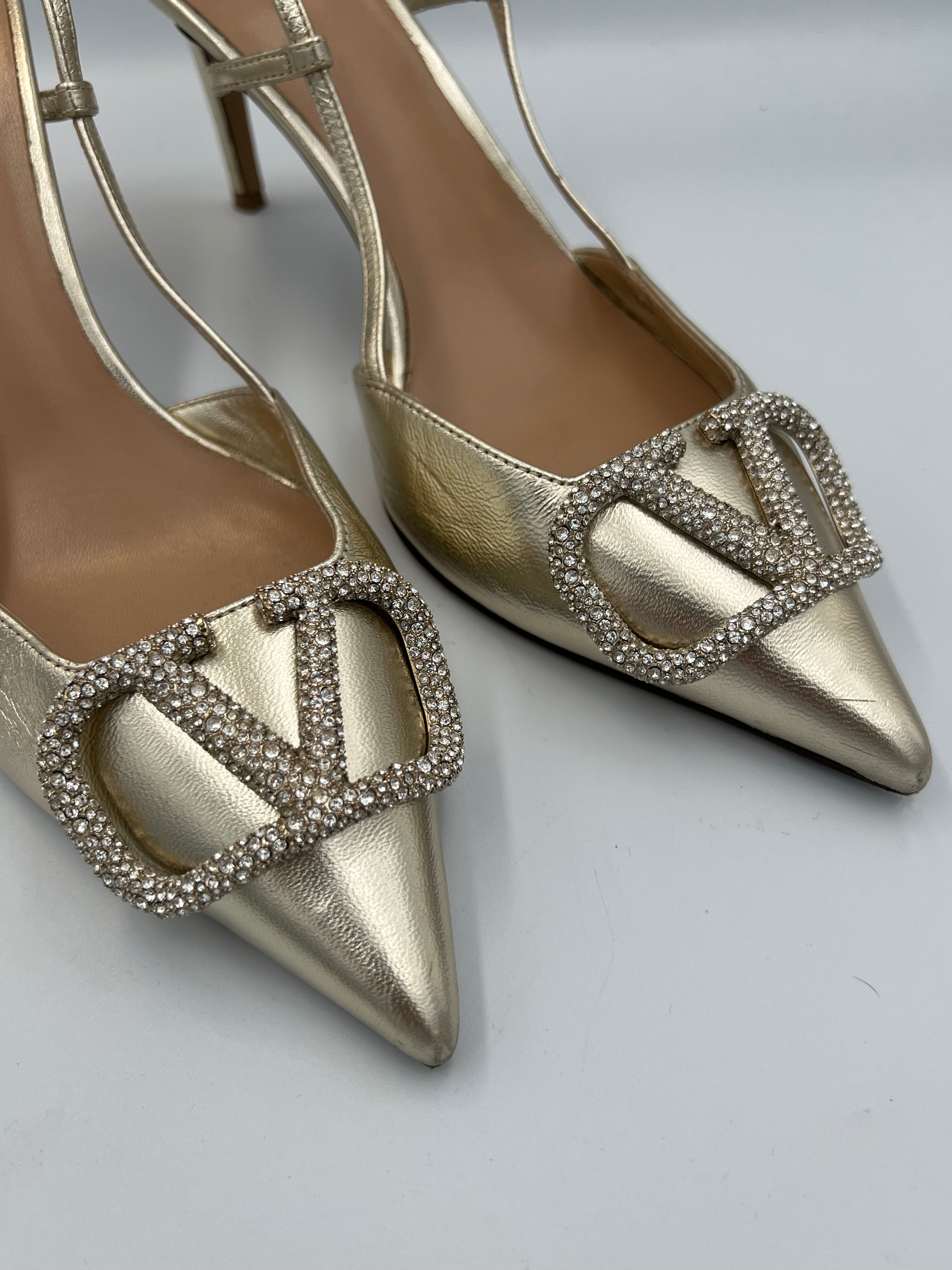 VLogo Slingback Pumps