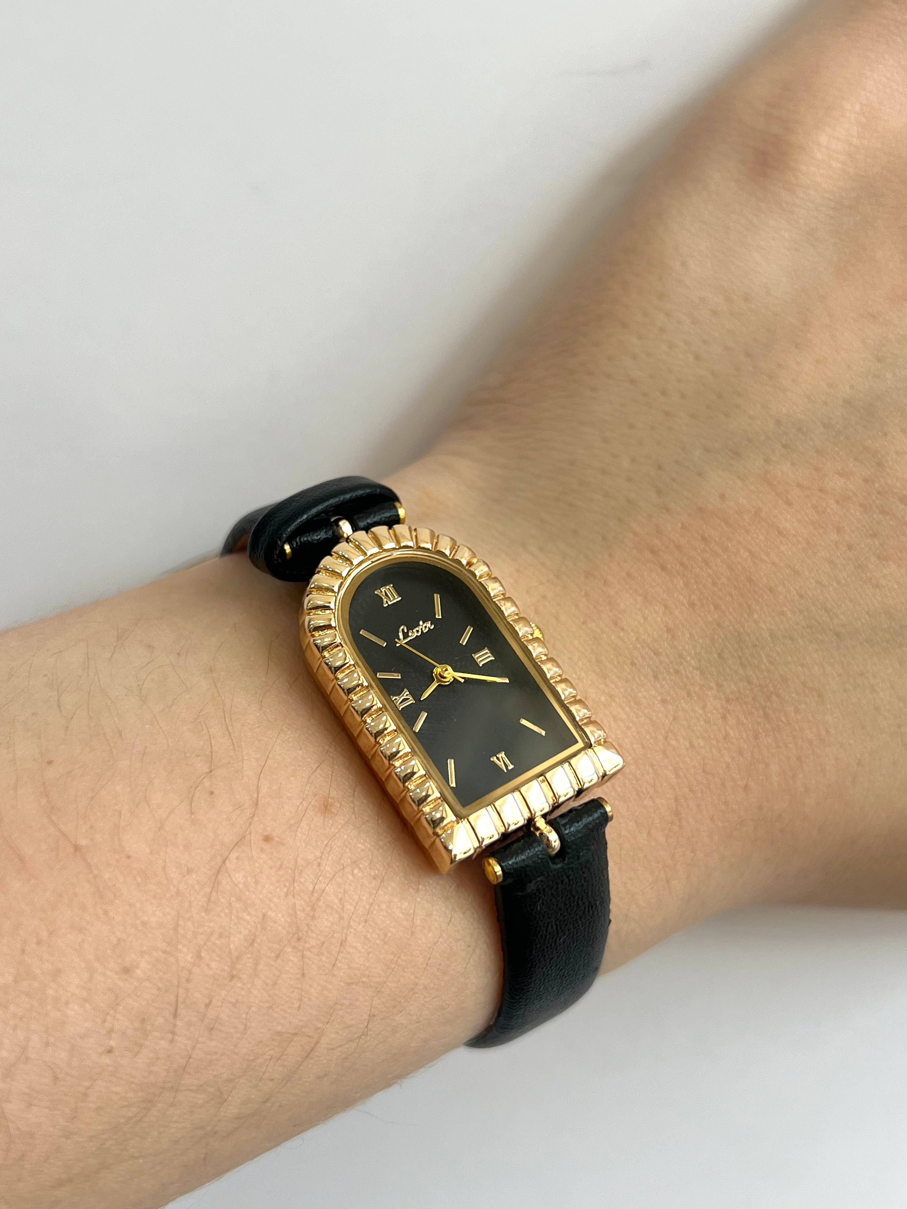 Retro Faux Leather Watch