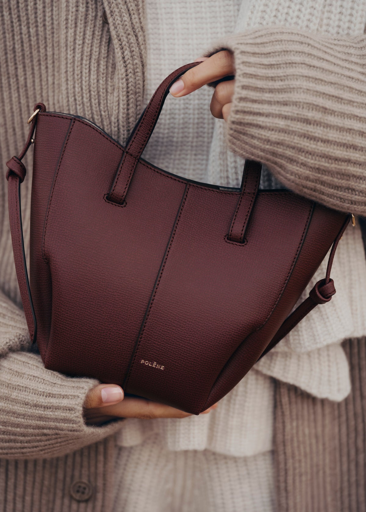 Cyme Tote Nano | Burgundy