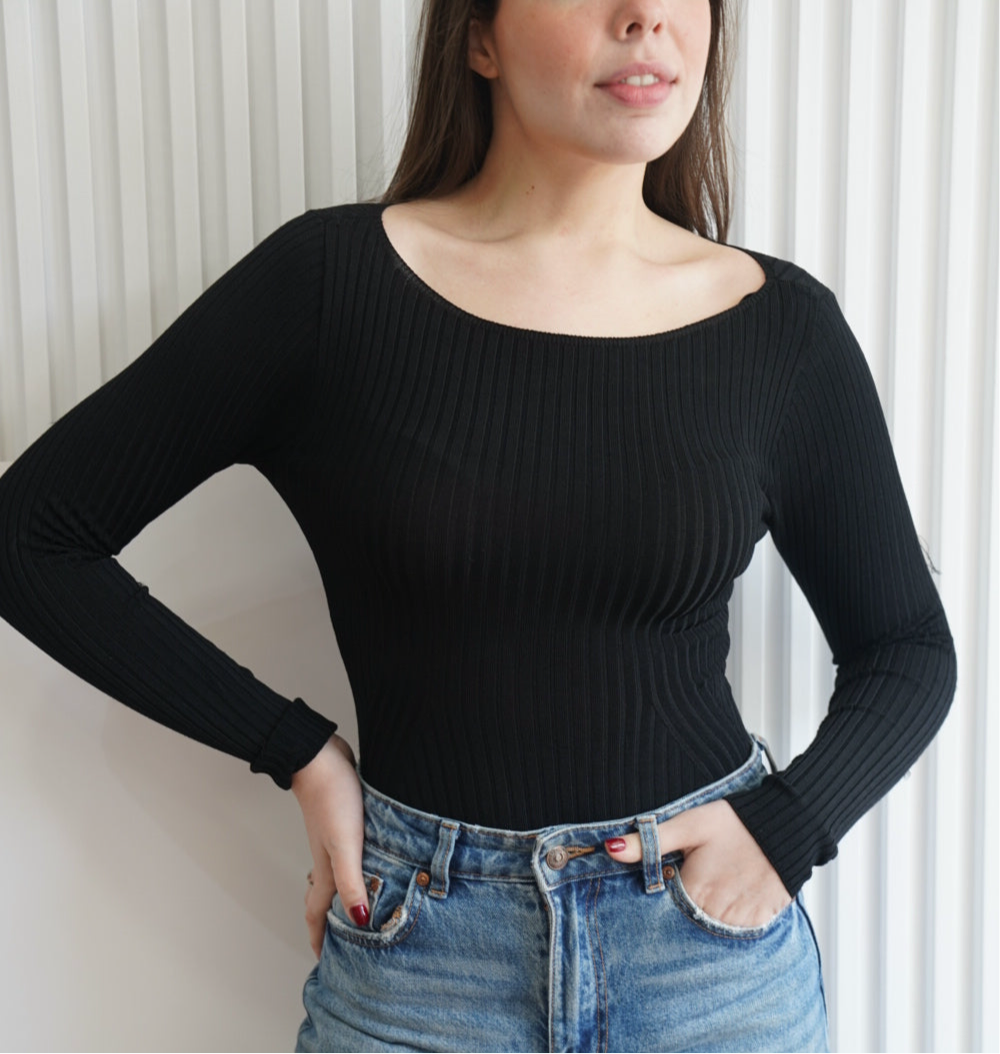 Ribbed Bodysuit