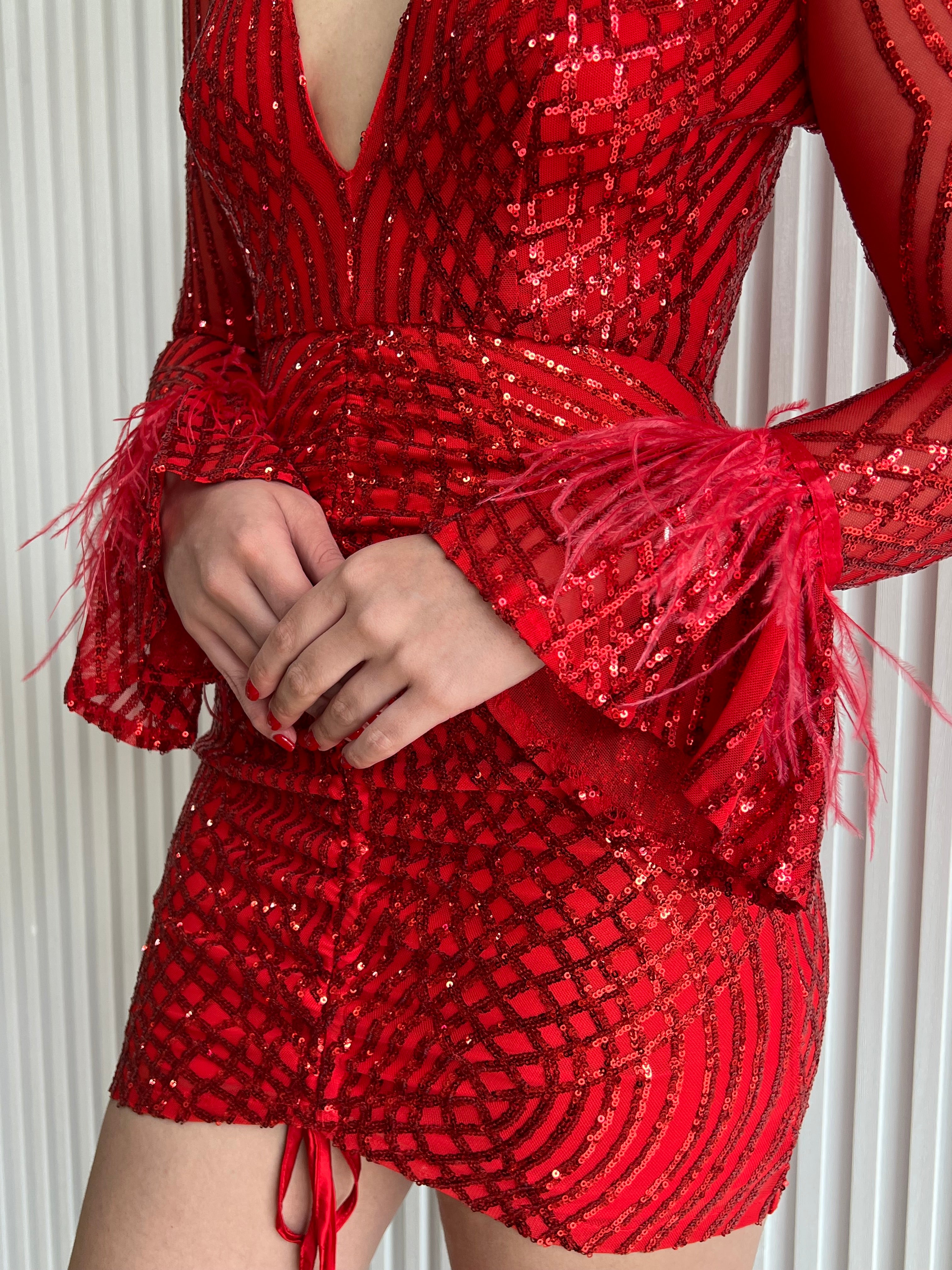 Sequined Mini Dress