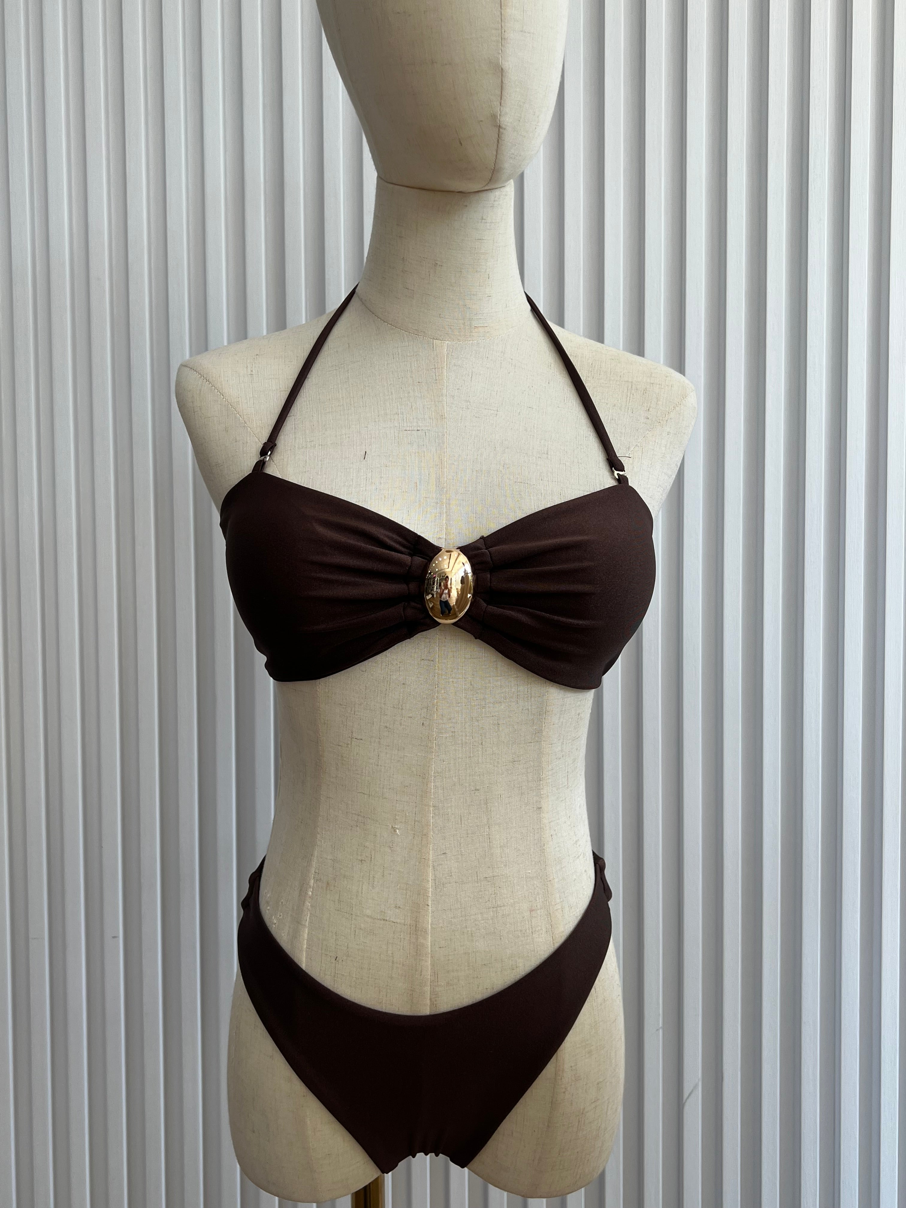 Bandeau Brown Bikini (S)