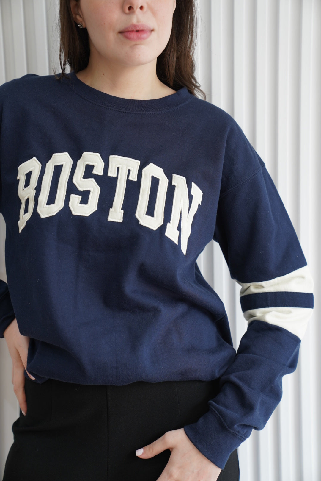 Boston Embroidered Sweatshirt