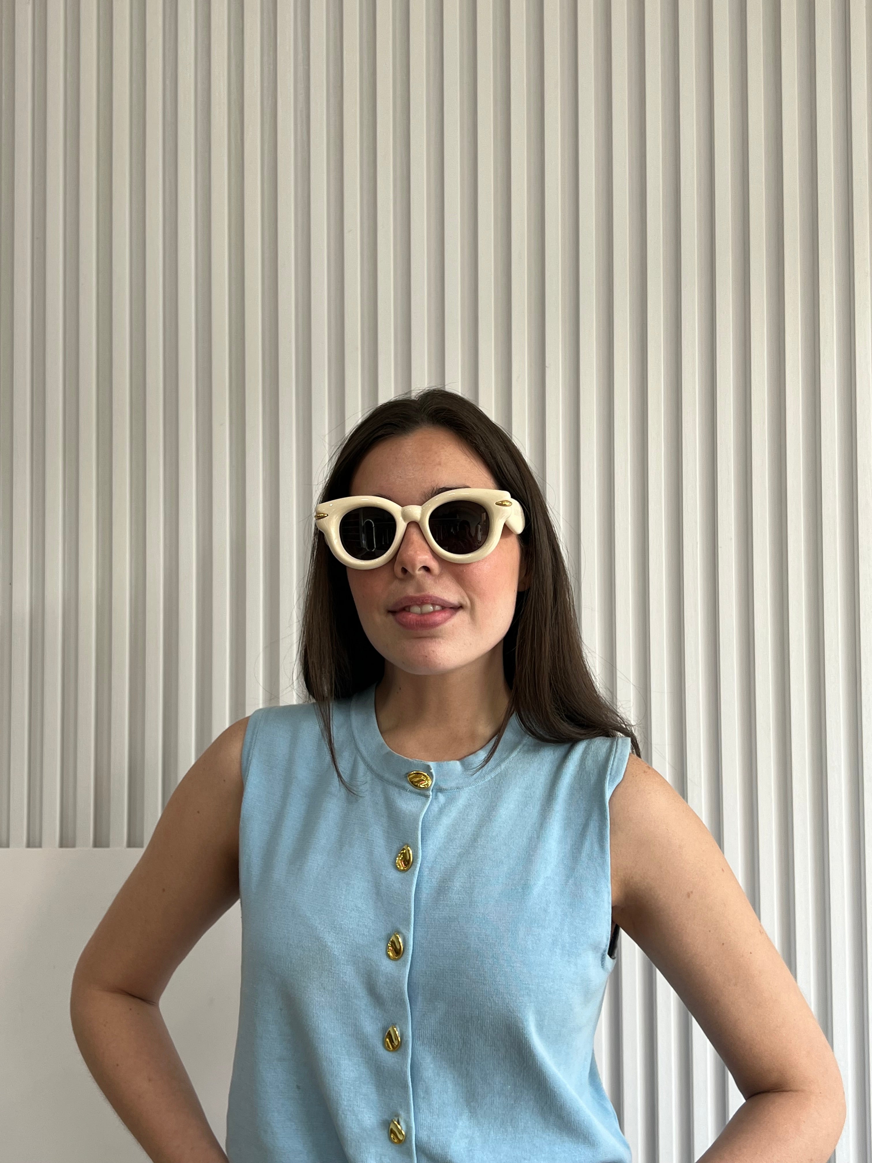 Y2K Beige Sunglasses