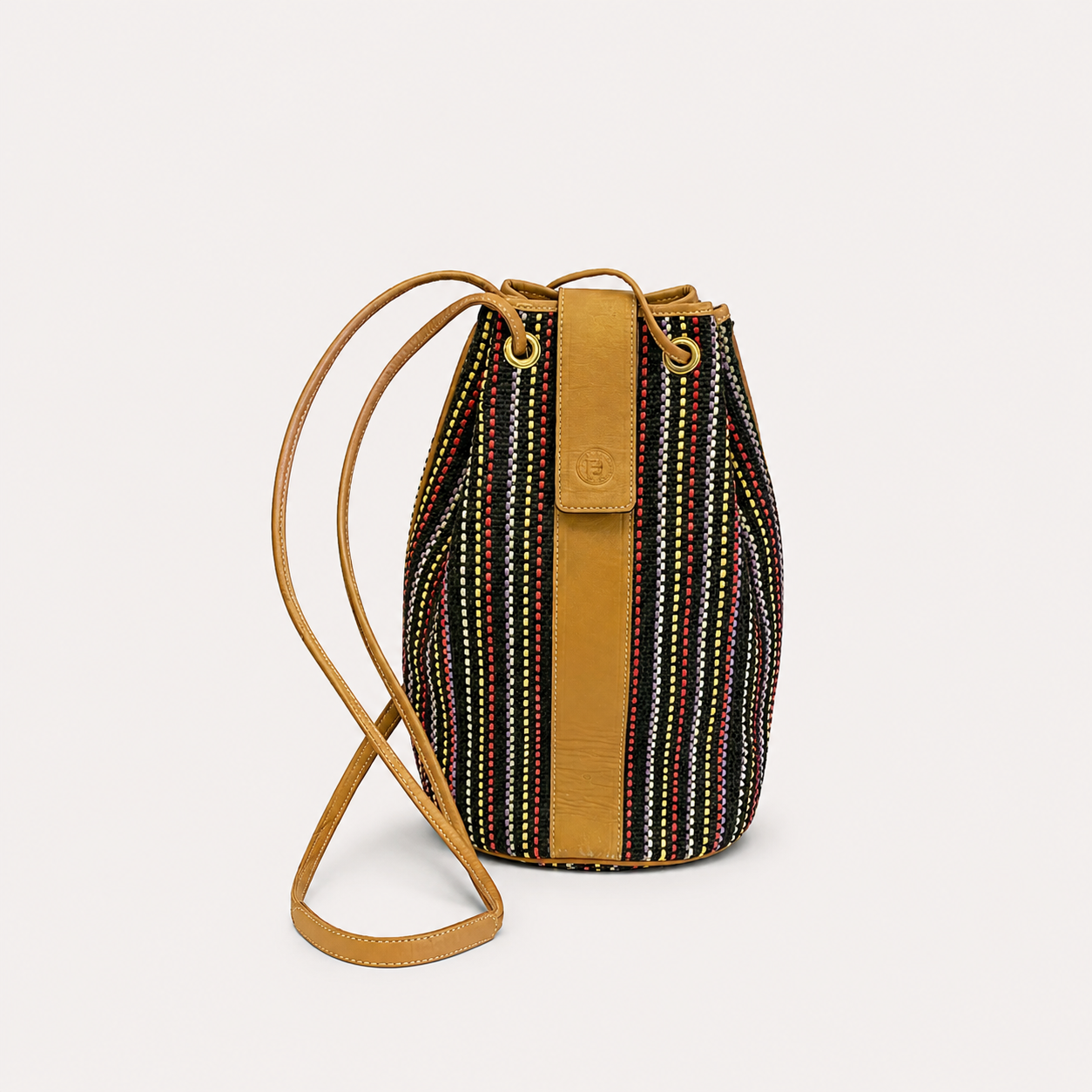 Vintage Multicolor Bucket Bag