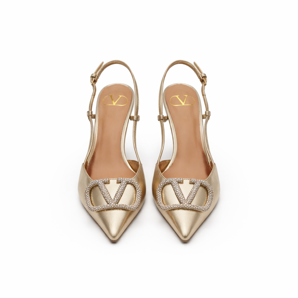 VLogo Slingback Pumps