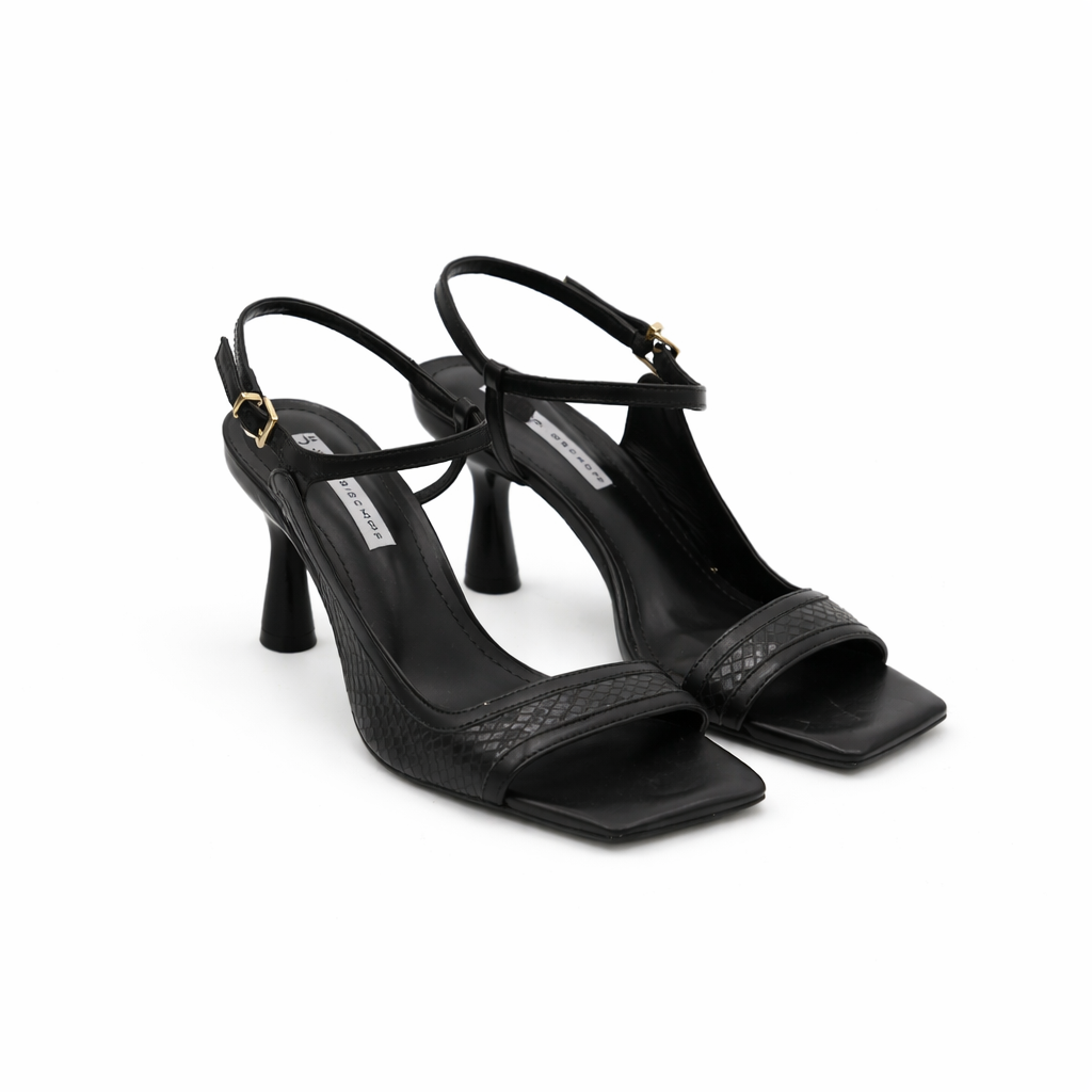Square Open Toe Heels