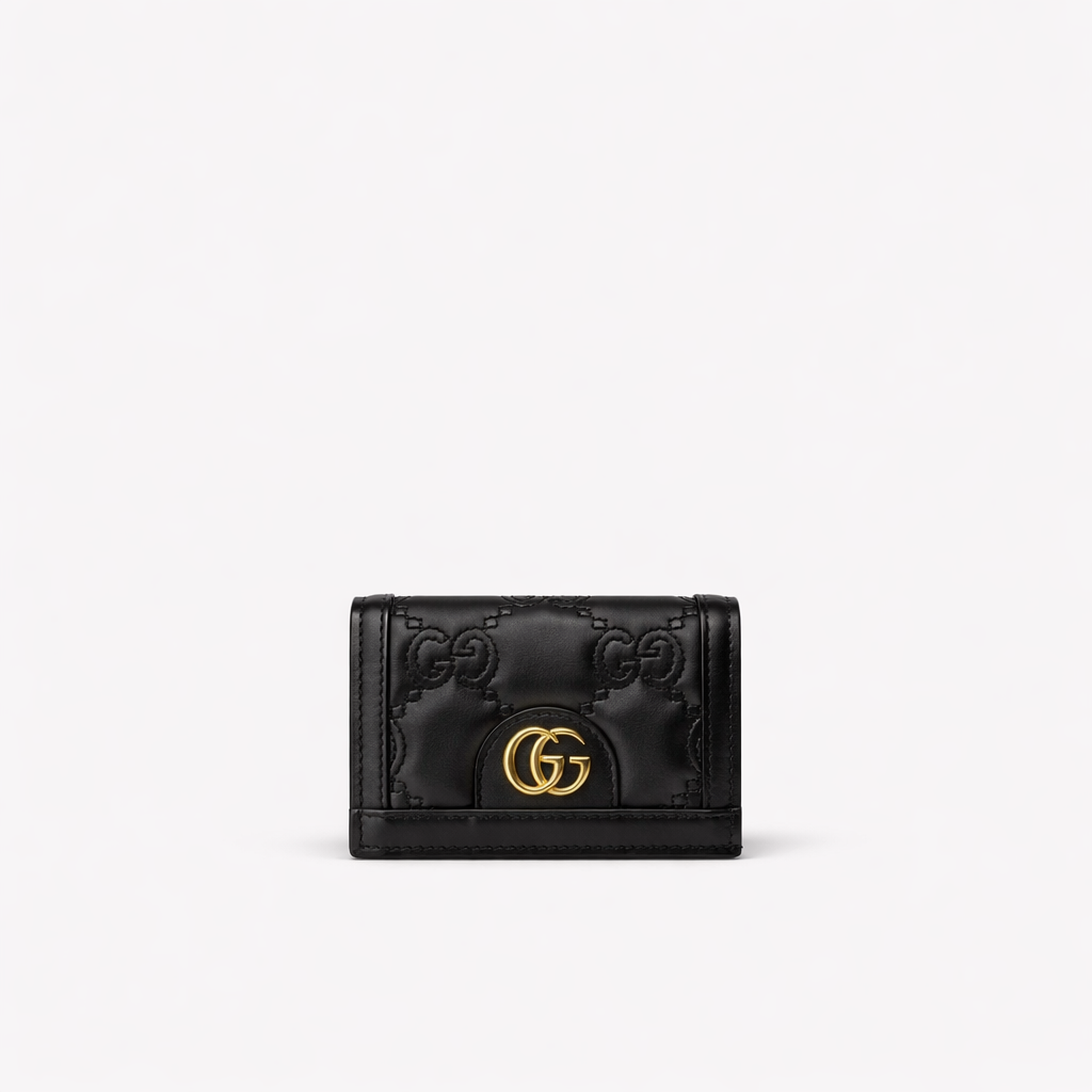 GG Matelassé Card Case Wallet