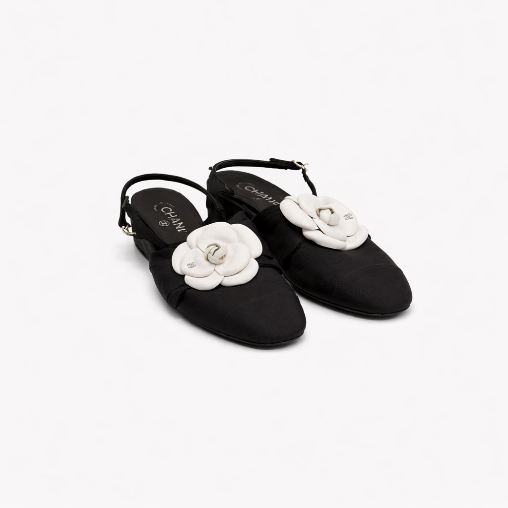 Slingbacks with Camellia