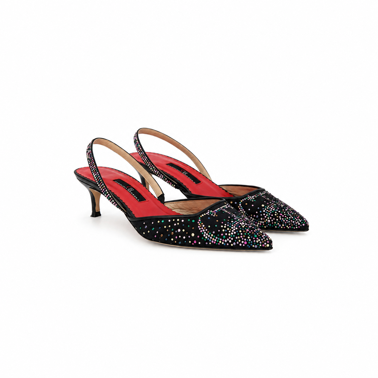 Insignia Crystal-Embellished Slingback Pumps