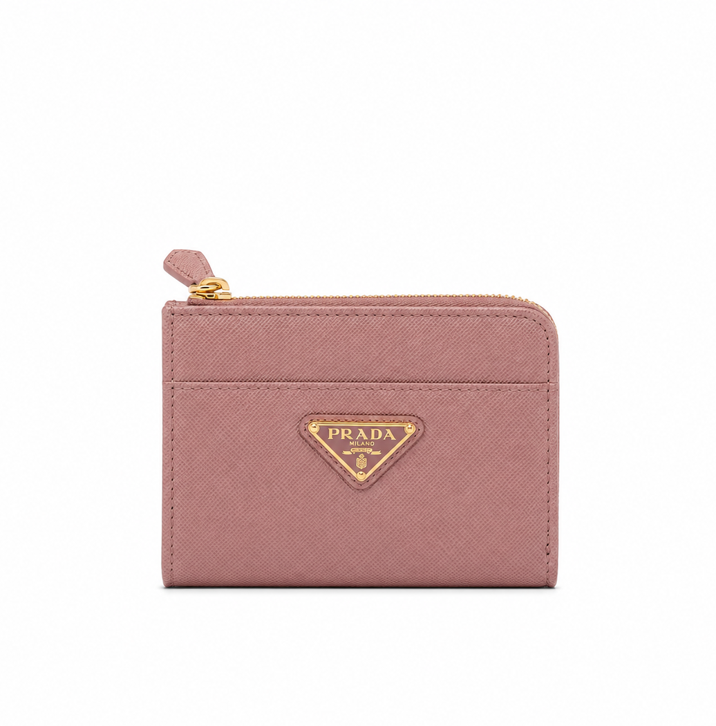 Small Saffiano Zipper Wallet