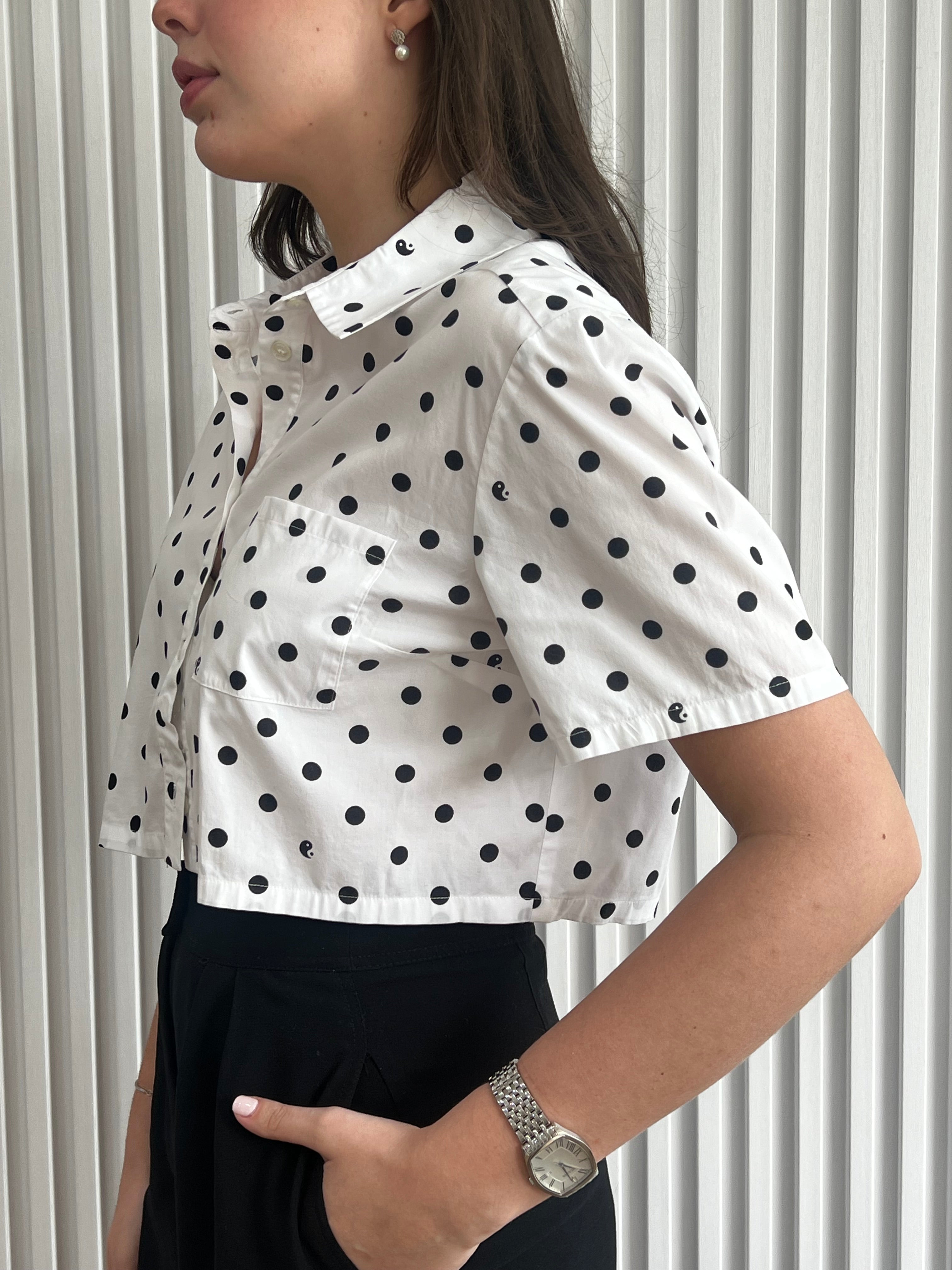 Cropped Polka Dot Top