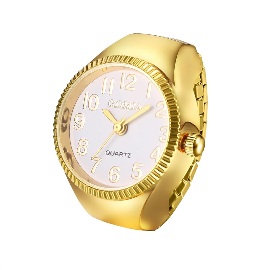 Gold Finger Watch Ring