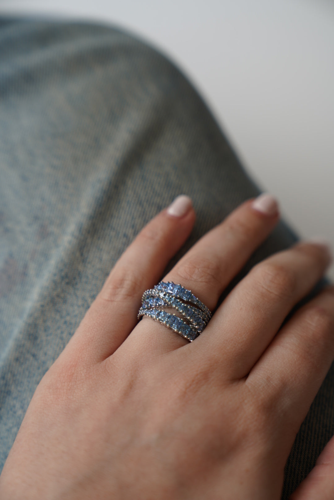 Twist Rhinestone Ring