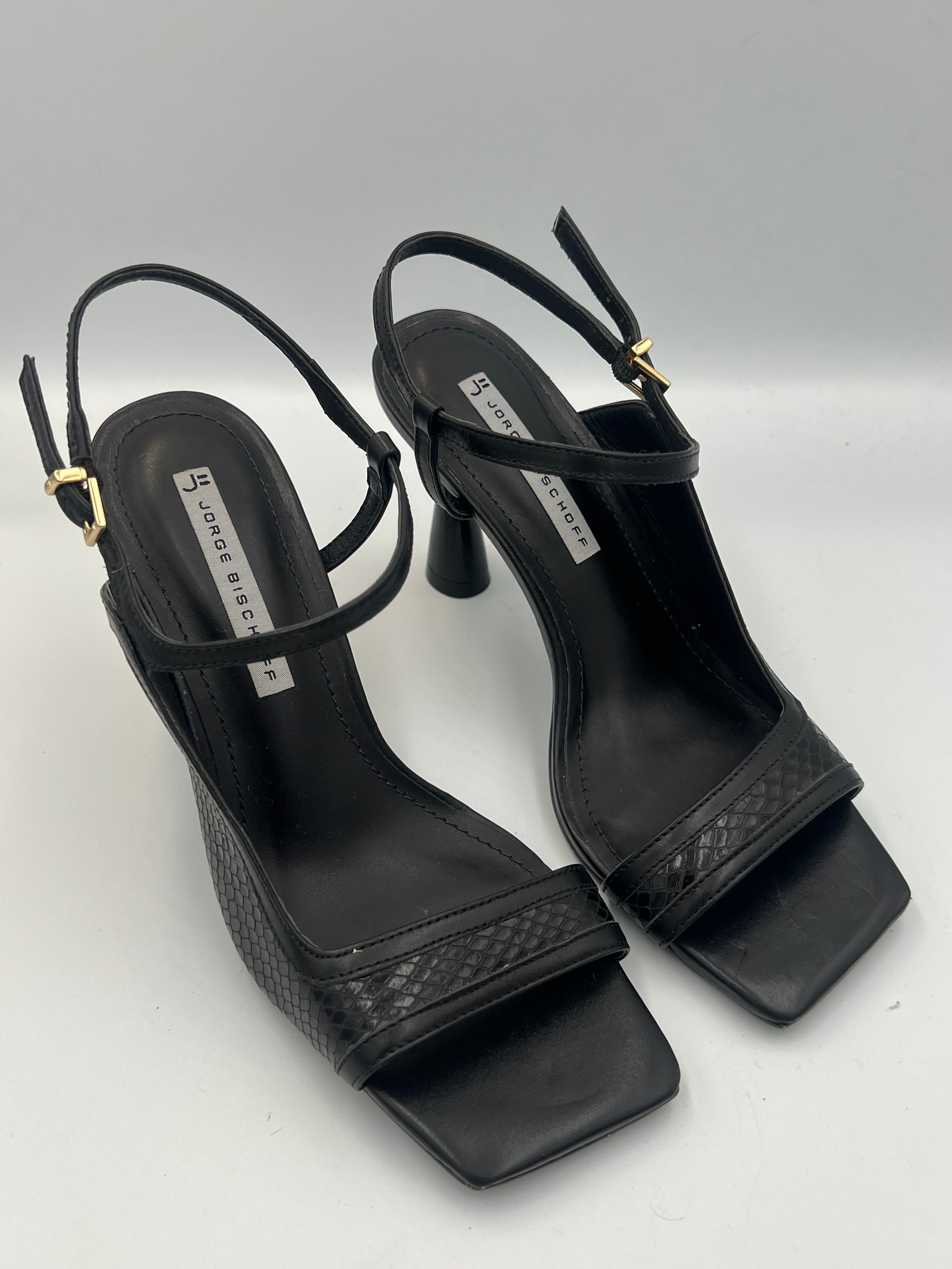 Square Open Toe Heels