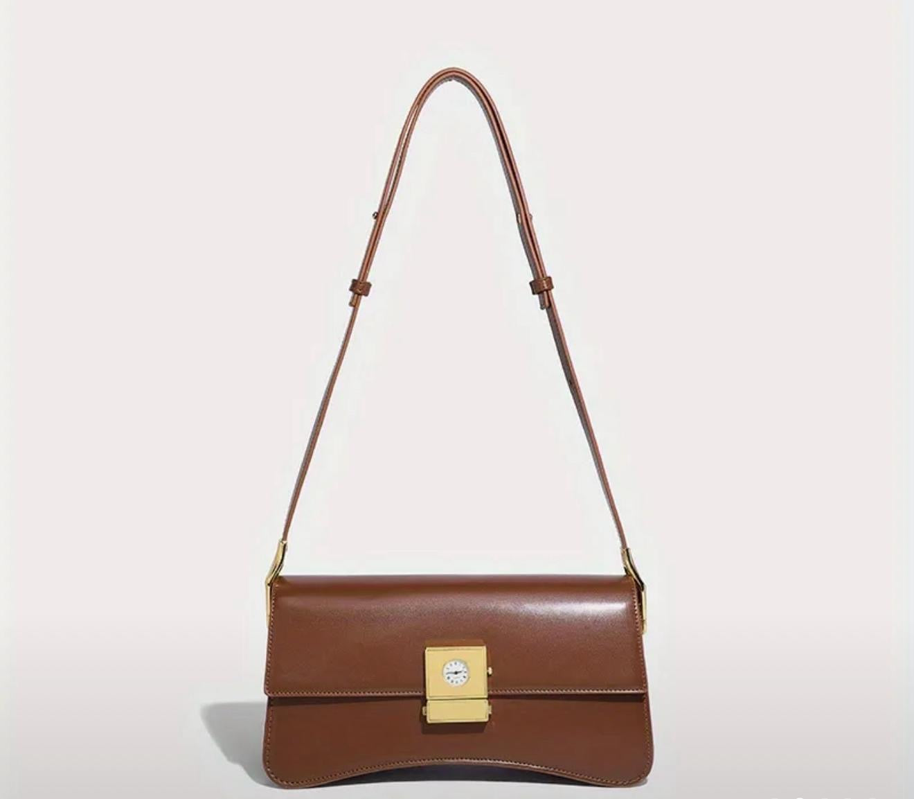 Clock Baguette Bag