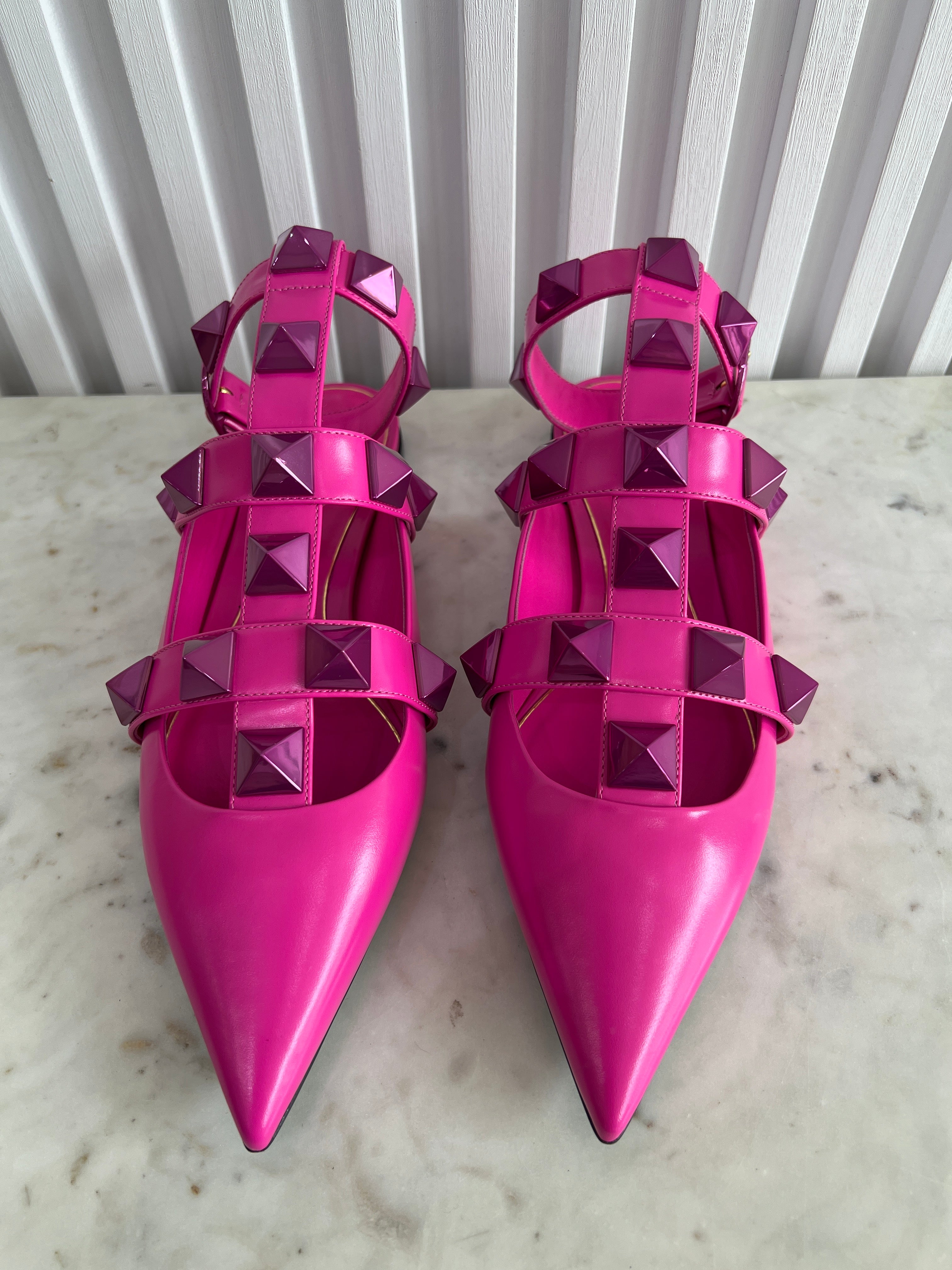 Roman Stud Ankle Mules