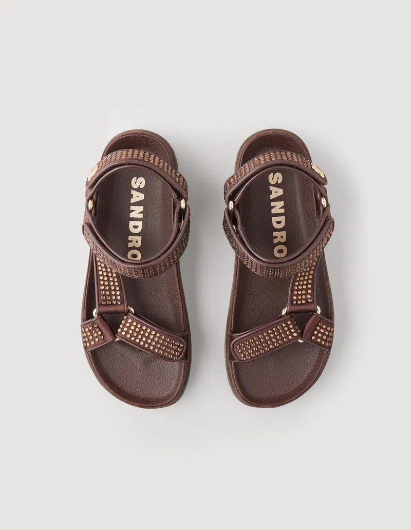 Rhinestone Embellished Sandals