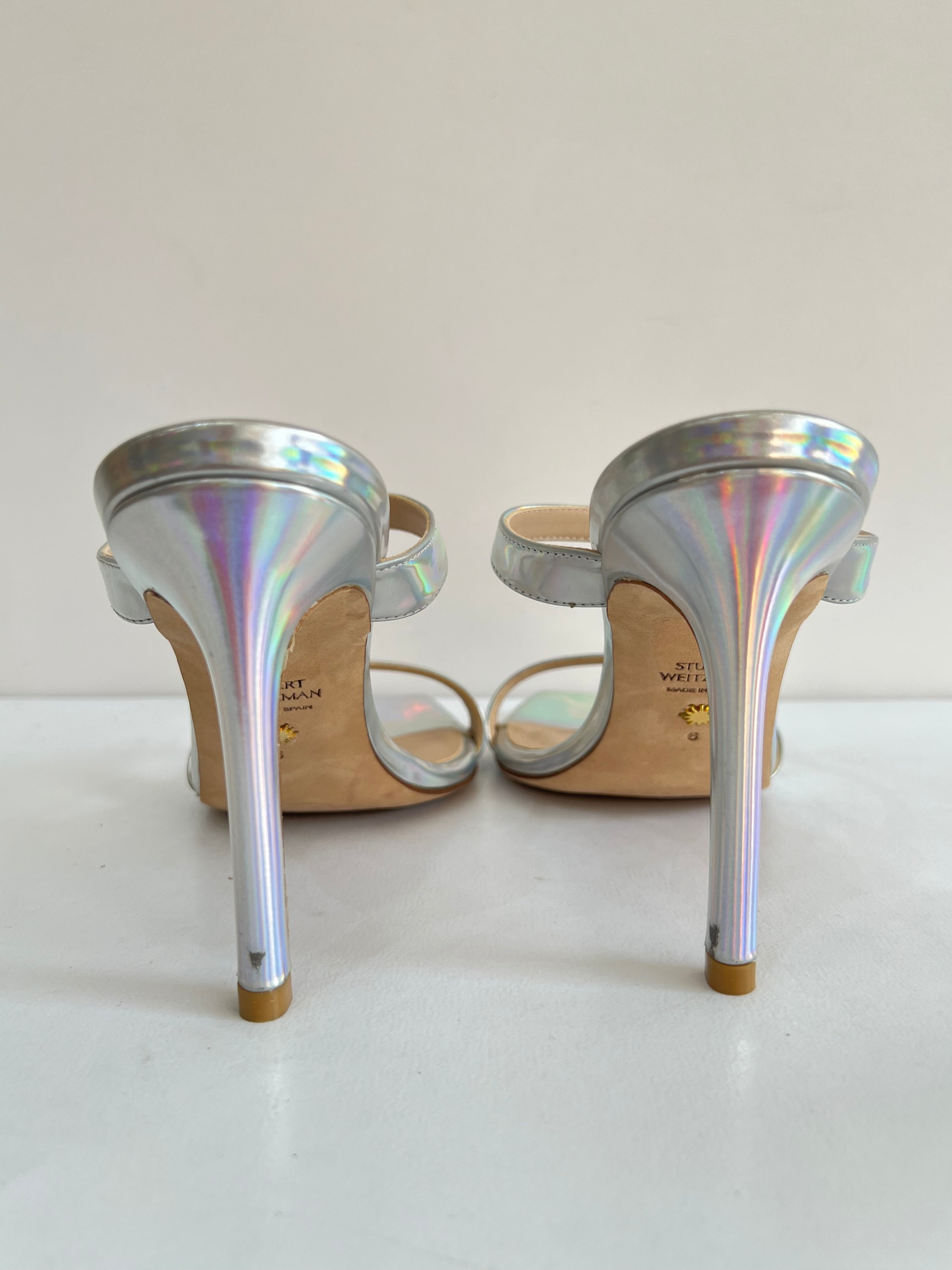 Aleena 100 Holographic Heeled Sandals