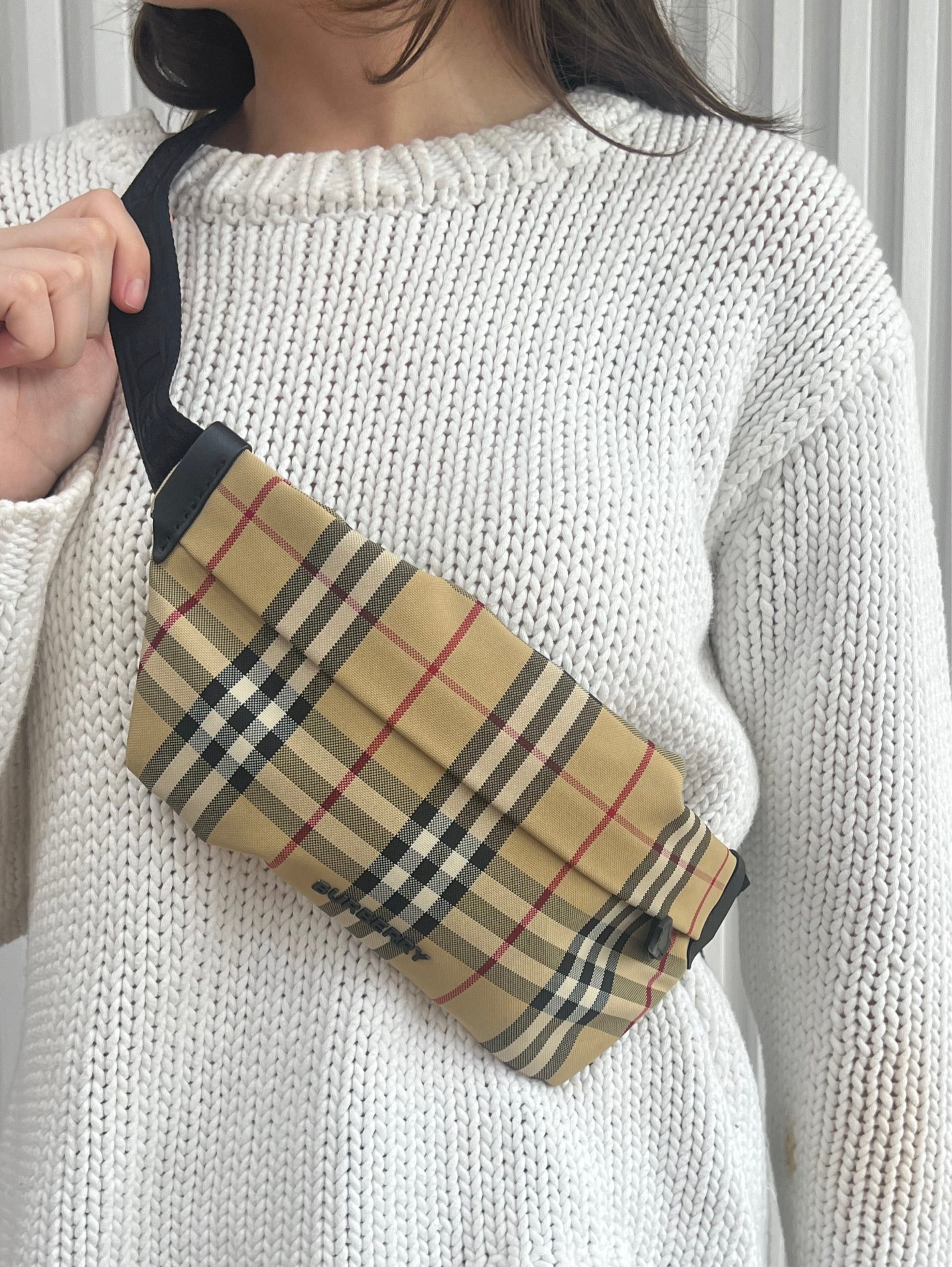Stevie Checkered Belt Bag