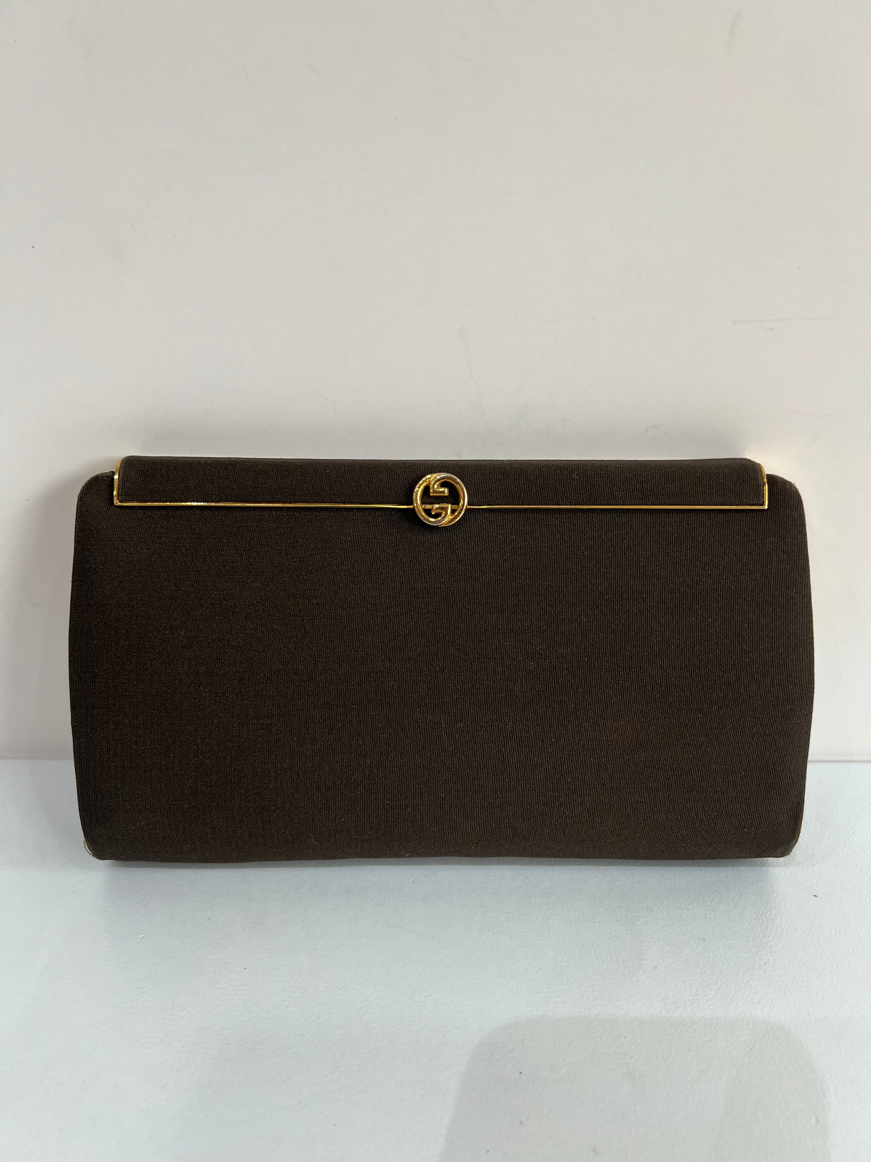 Olive Vintage Frame Clutch