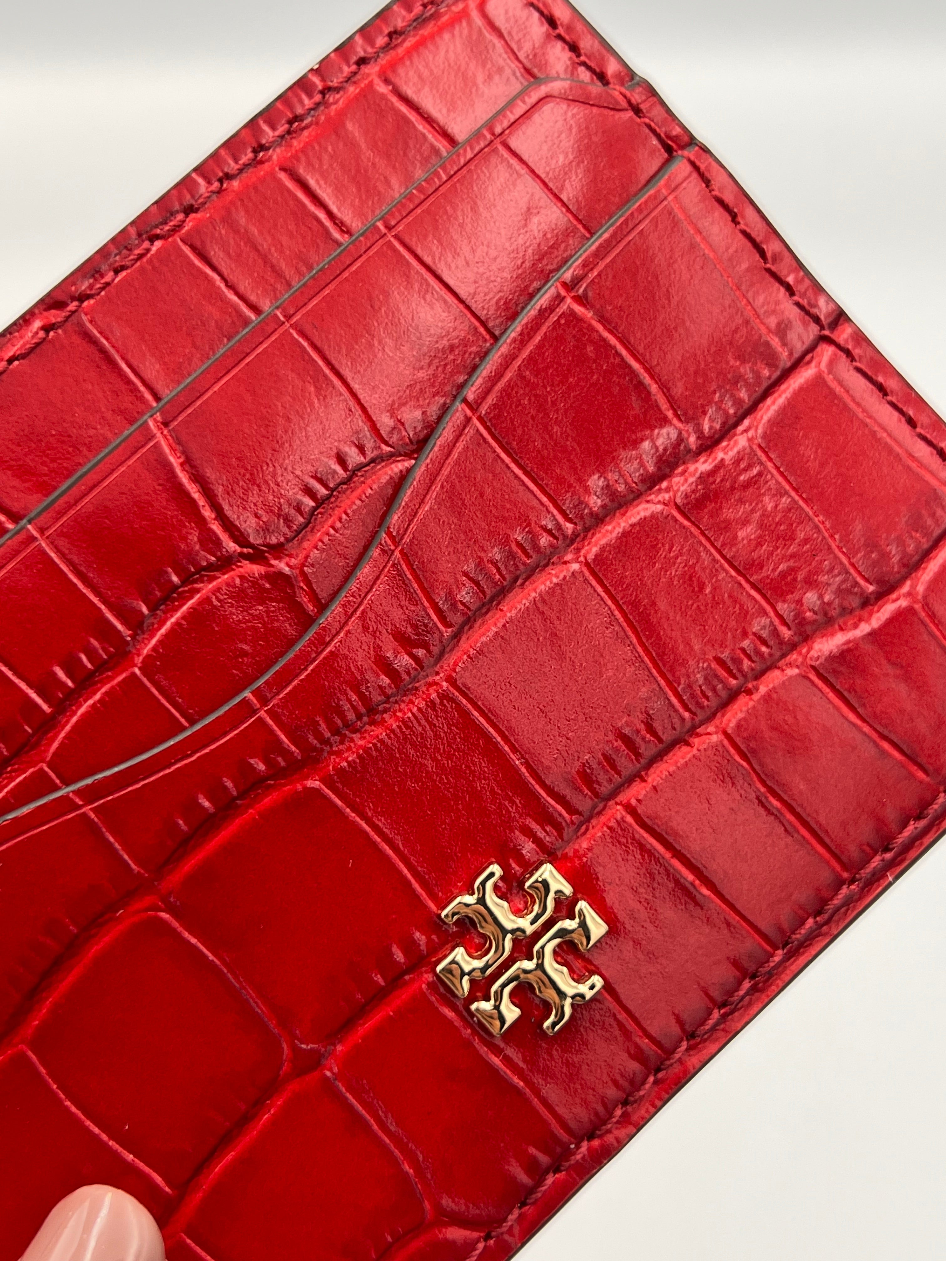 Croc-Embossed Cardholder