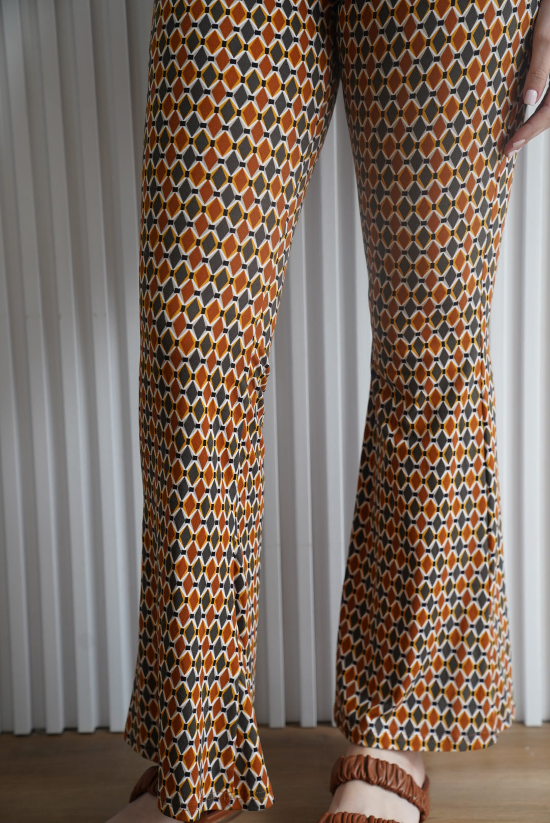 Printed Bootcut Trouser Pant