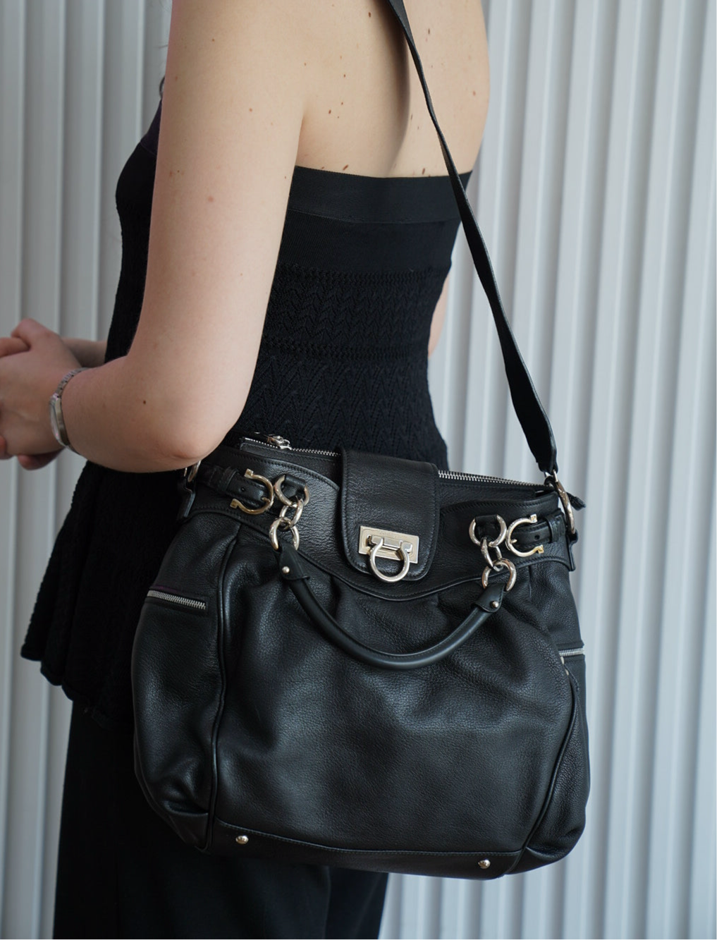 Gancini Medium Handbag