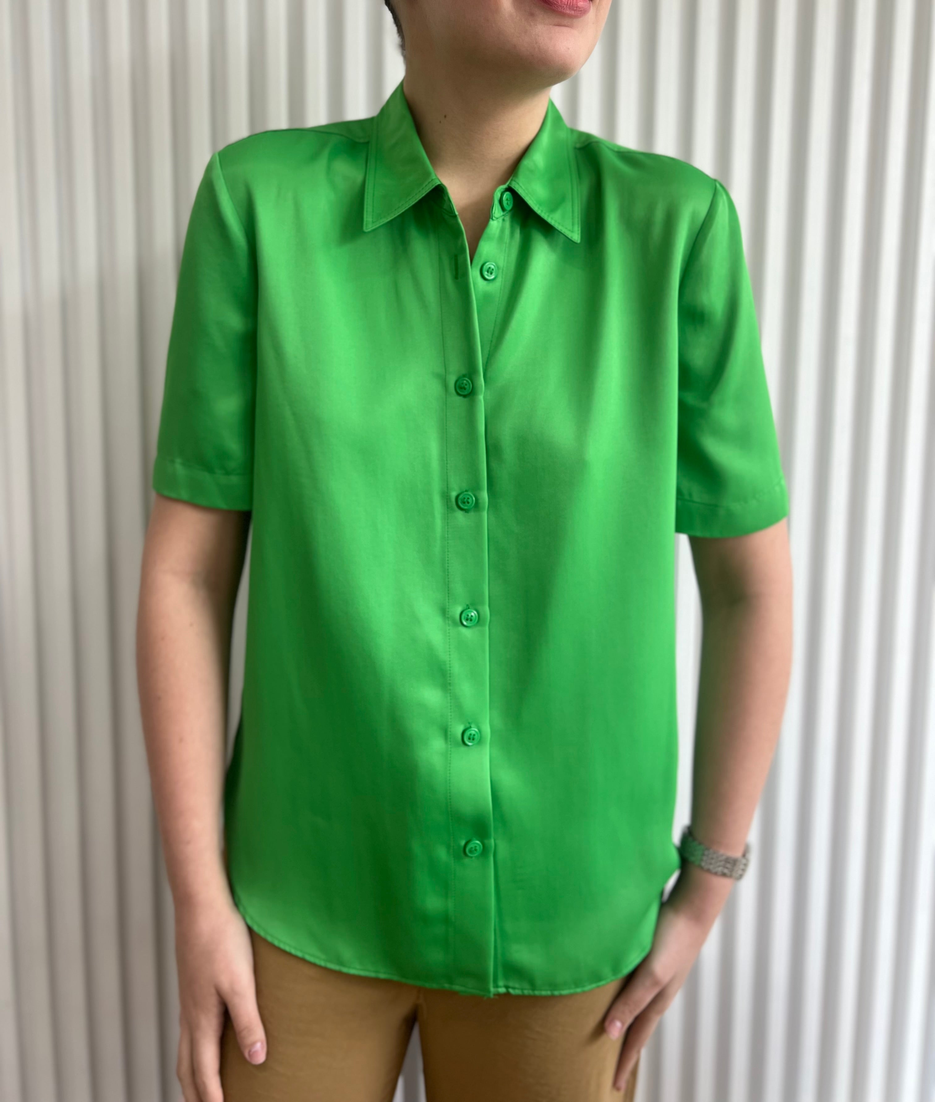 Vibrant Satin Shirt