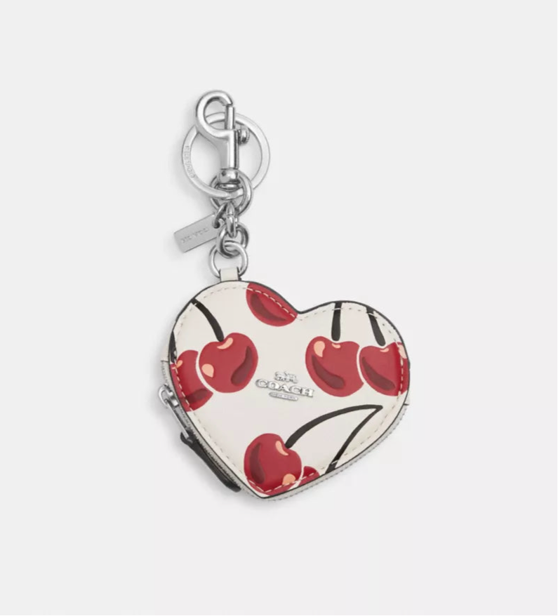 Heart Coin Pouch Bag Charm