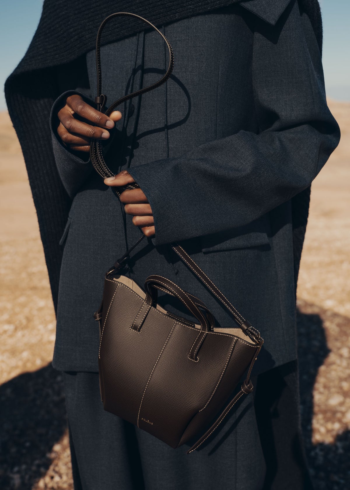 Cyme Tote Nano | Dark Brown