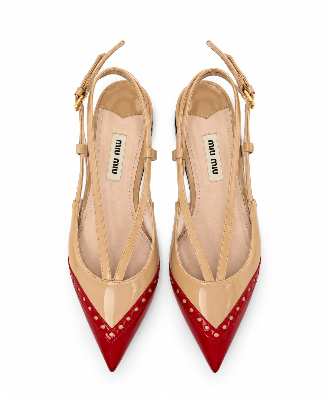 Two-Toned Slingback Flats