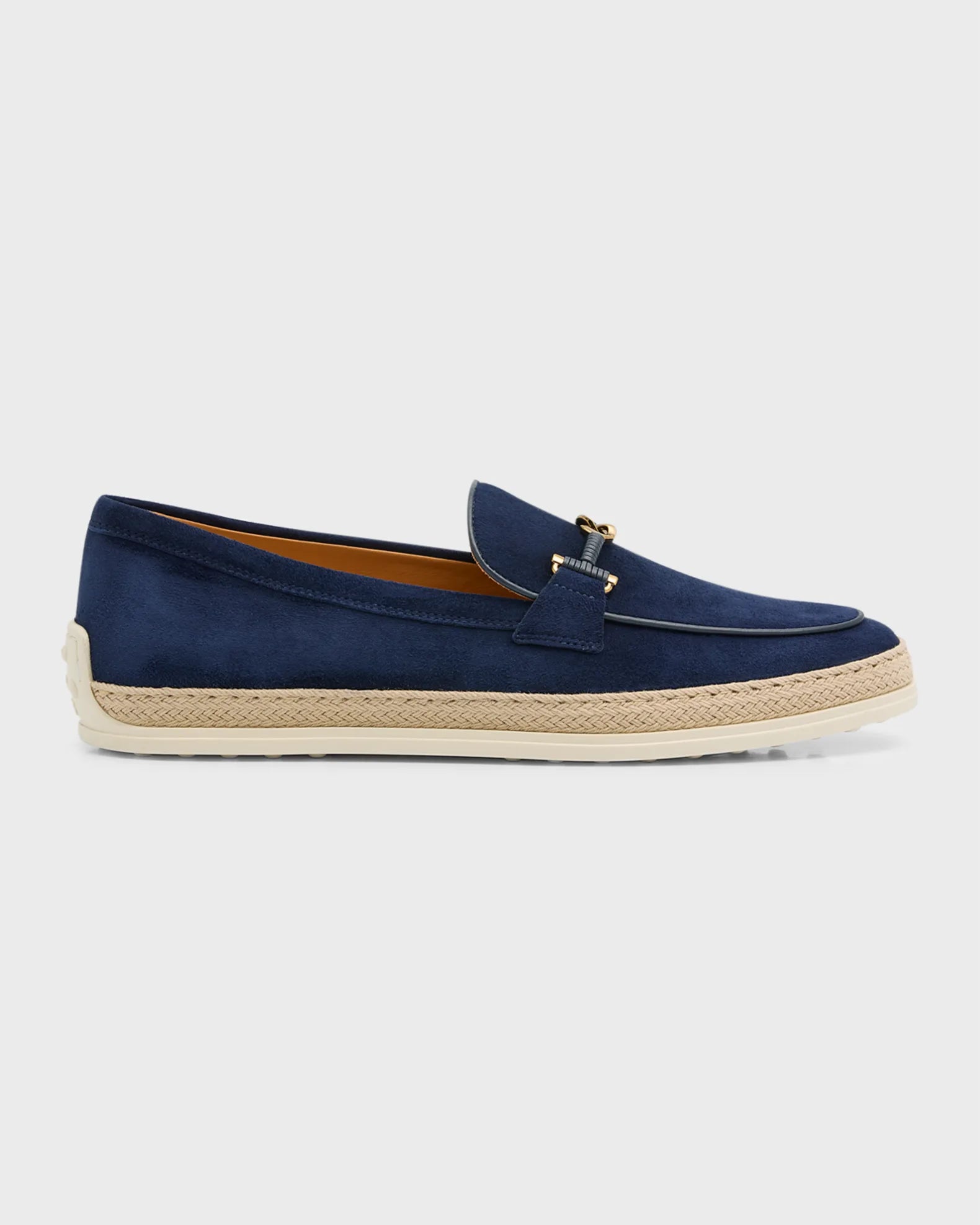 Blue Loafers in Suede
